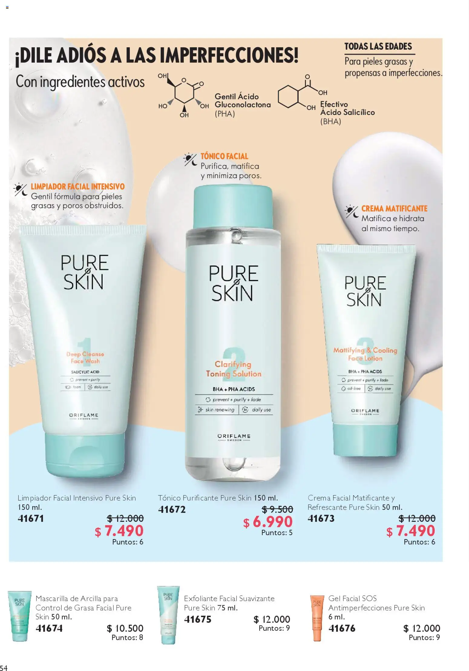 Oriflame catálogo │ válido desde el 14.02.2026 | Página: 54 | Productos: Exfoliante facial, Suavizante, Mascarilla, Crema
