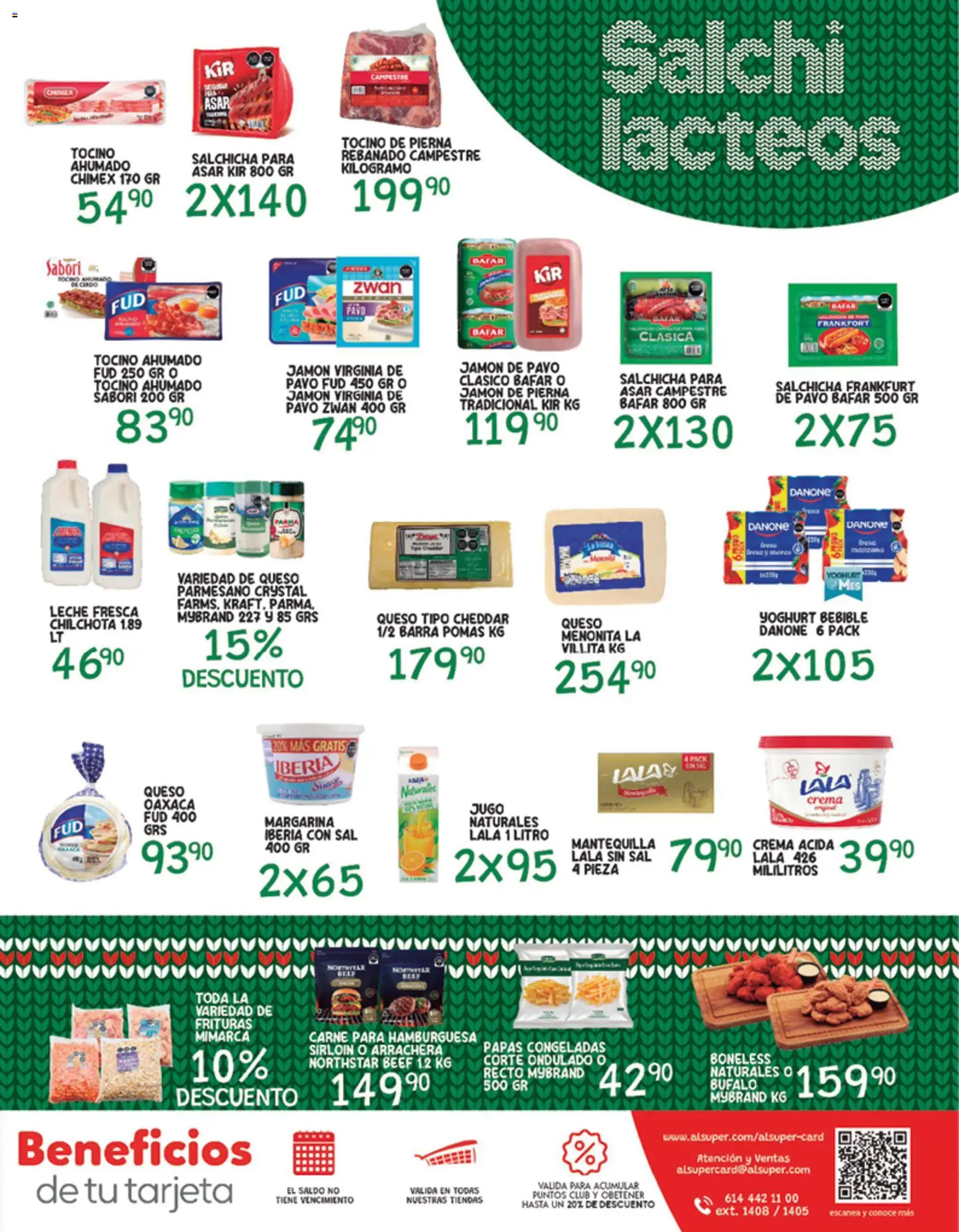 Nuevas ofertas de Alsuper válidas en toda la República Mexicana desde el 26.12.2025. ¡Encuentra las mejores ofertas en Alsuper folleto Laguna! | Página: 7 | Productos: Tocino, Leche, Margarina, Barra