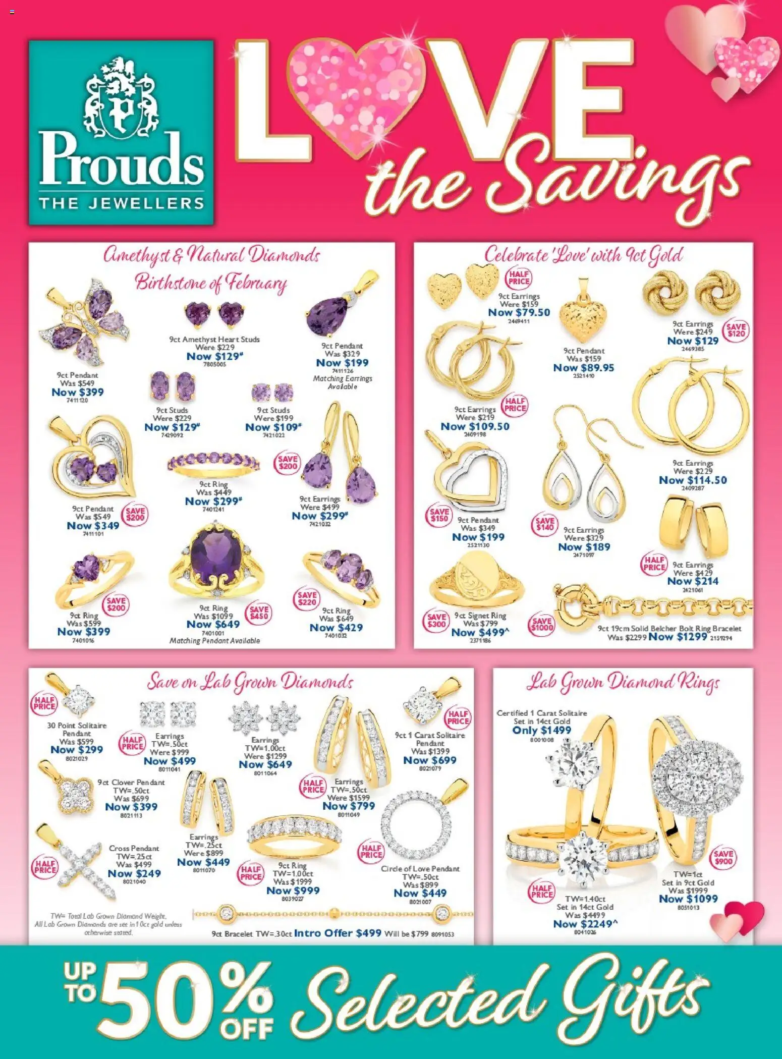 Prouds The Jewellers catalogue - valid from 26.01.2026 | Page: 1 | Products: Bracelet, Diamond, Earrings, Pendant