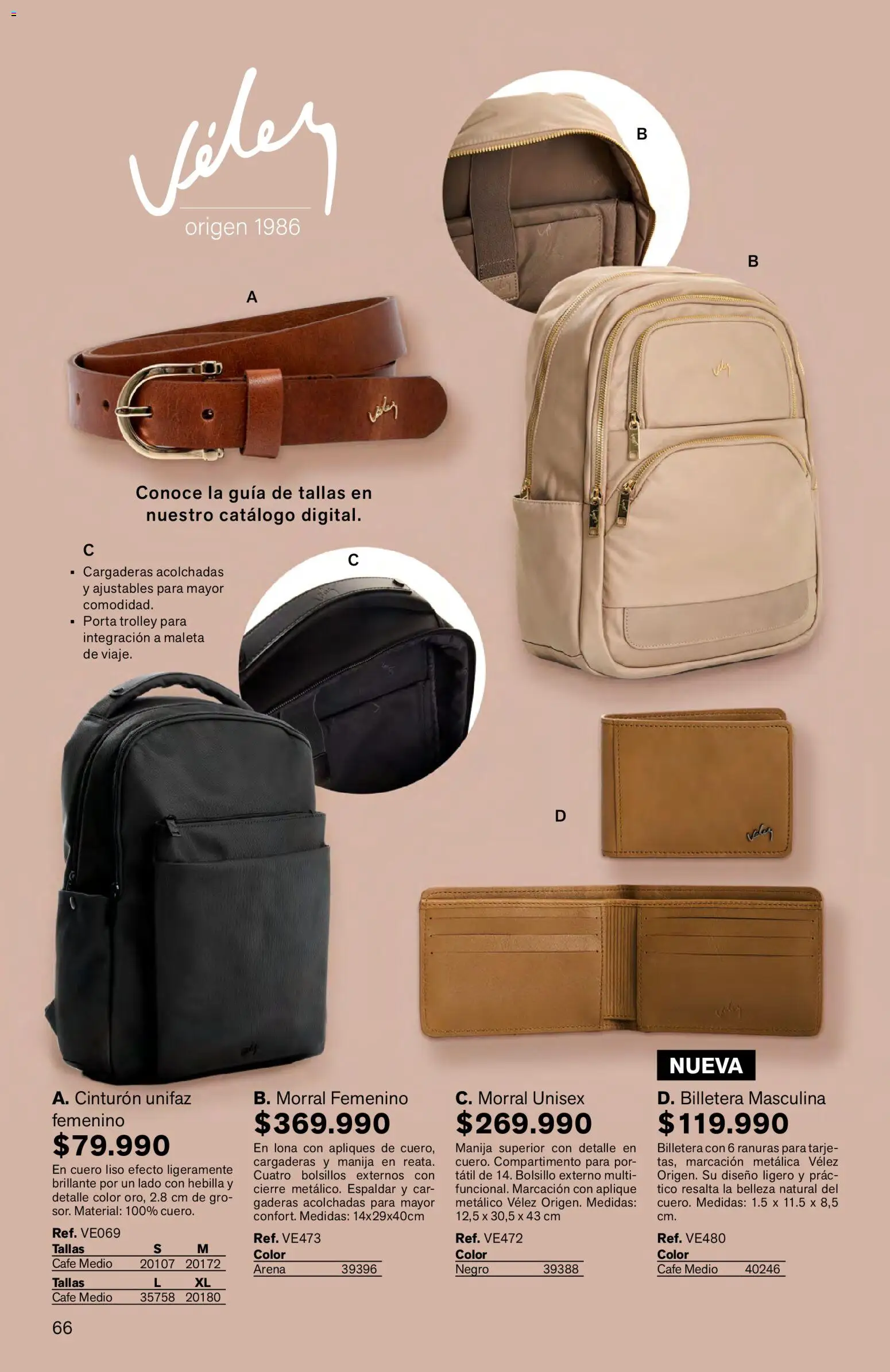 Leonisa revista - valida desde el 16.03.2026 | Página: 66 | Productos: Billetera, Hebilla, Morral, Café