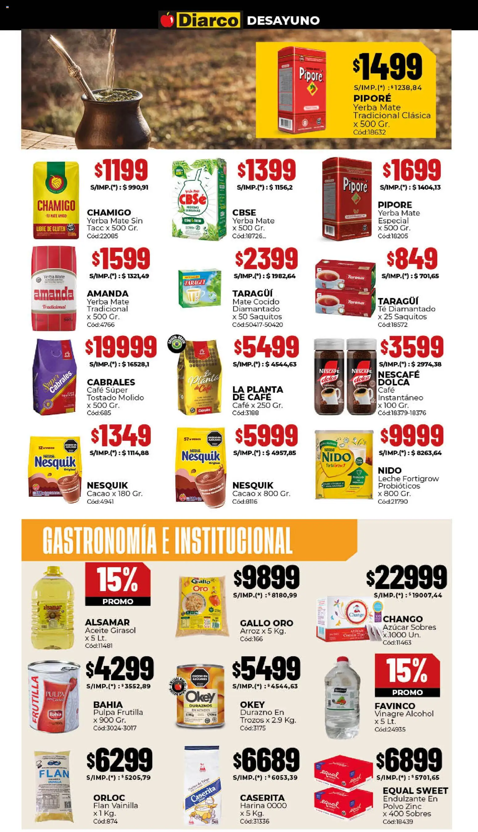 Diarco ofertas │ válido desde el 15.12.2025 | Página: 4 | Productos: Azucar, Mate cocido, Vasos, Planta