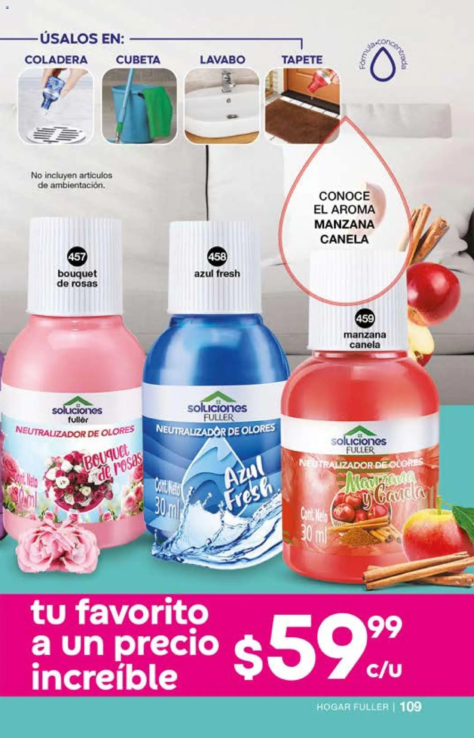 Nuevas ofertas de Fuller válidas en toda la República Mexicana desde el 29.04.2026. ¡Encuentra las mejores ofertas en Fuller campaña 2 2026! | Página: 109 | Productos: Manzana, Lavabo, Tapete