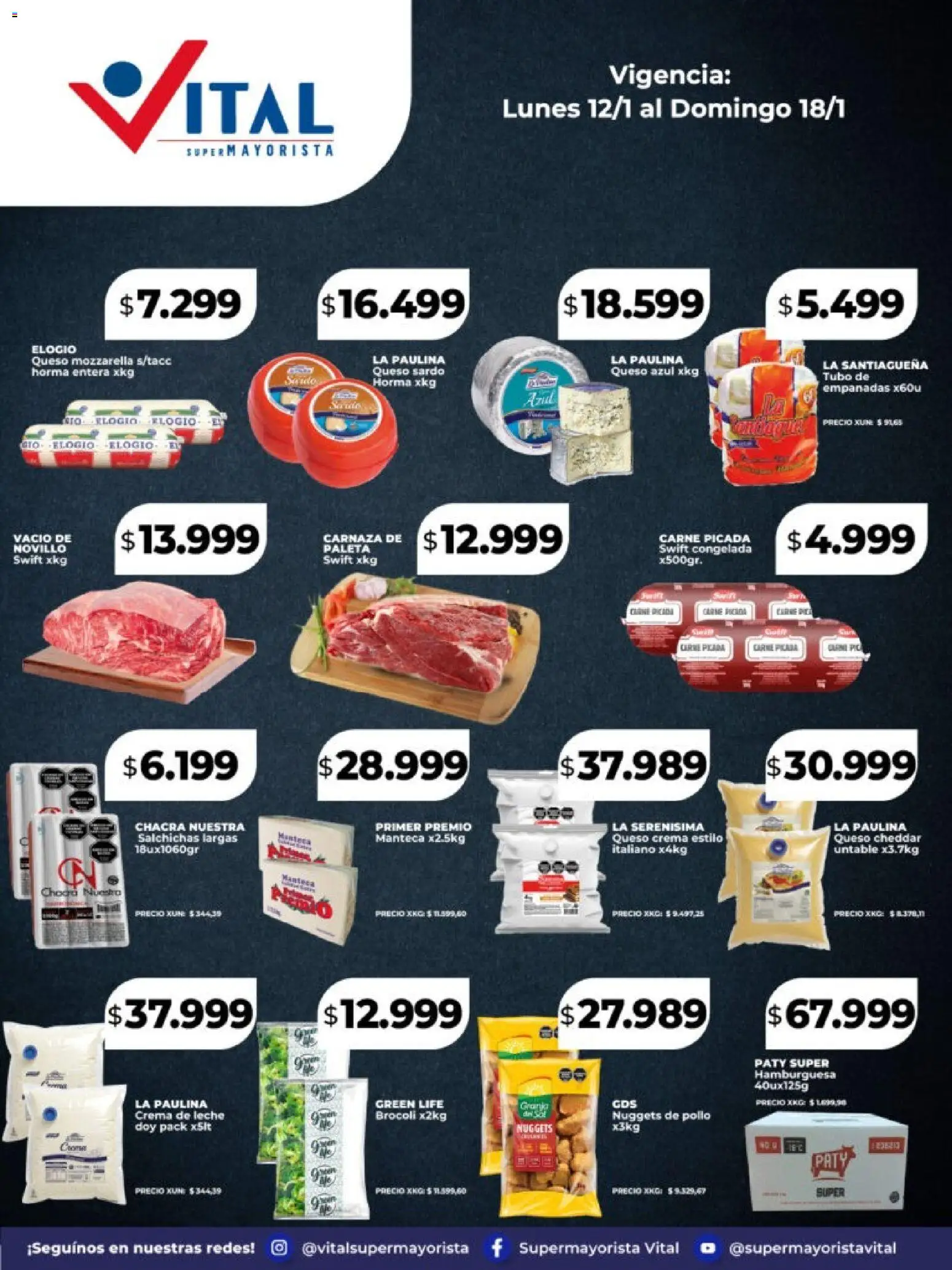 Vital - Especial Vital Corporativa │ válido desde el 12.01.2026 | Página: 2 | Productos: Pollo, Crema de leche, Brocoli, Paleta