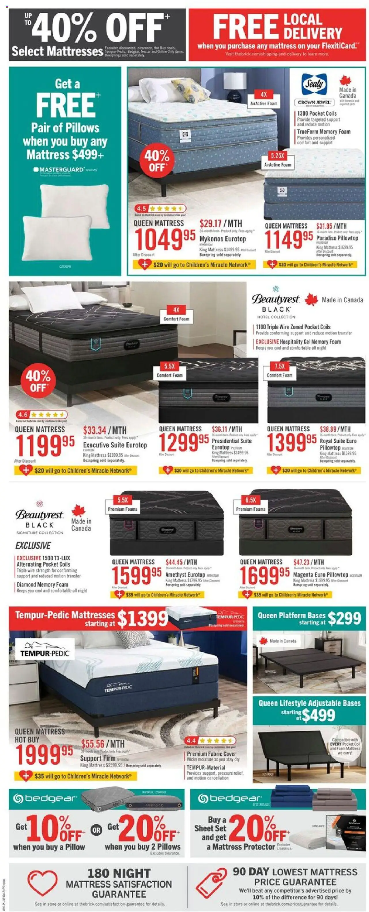 The Brick flyer valid from 30.09.2025 | Page: 12 | Products: Mattress, Pillow