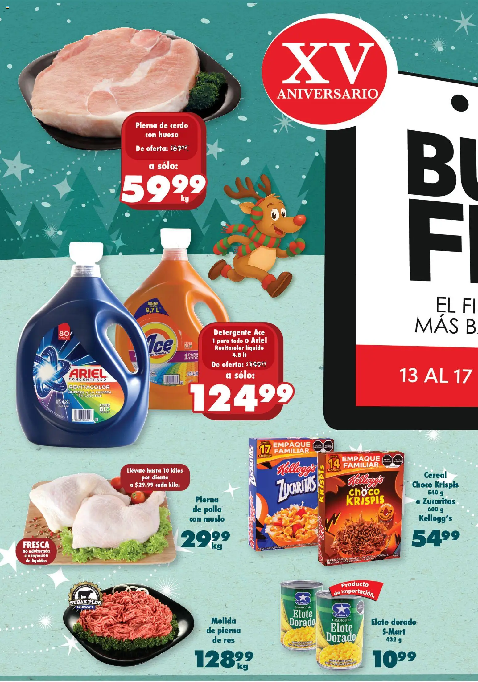 Nuevas ofertas de S-Mart válidas en toda la República Mexicana desde el 13.11.2025. ¡Encuentra las mejores ofertas en S-Mart Buen Fin! | Página: 2 | Productos: Pollo, Detergente, Cerdo, Res
