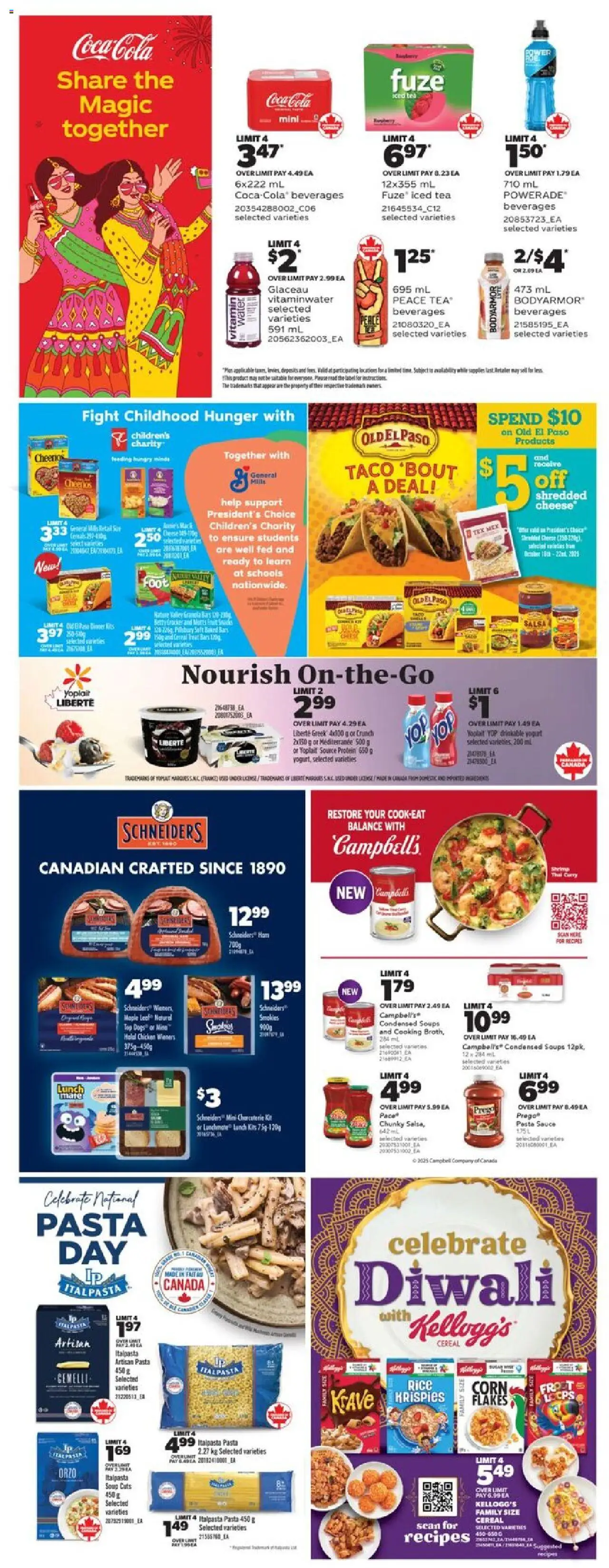 Real Canadian Superstore flyer valid from 16.10.2025 | Page: 37 | Products: Rice, Tea, Pasta, Ham