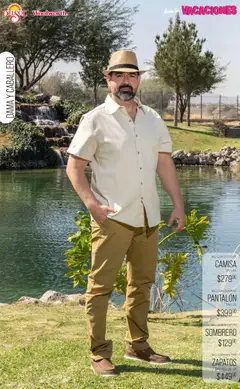 Vista previa de Del Sol y Woolworth catálogo Moda Vacaciones, nuevo folleto de la tienda, válido en México a partir del 19.03.2026 | Página: 7 | Productos: Sombrero, Camisa, Zapatos