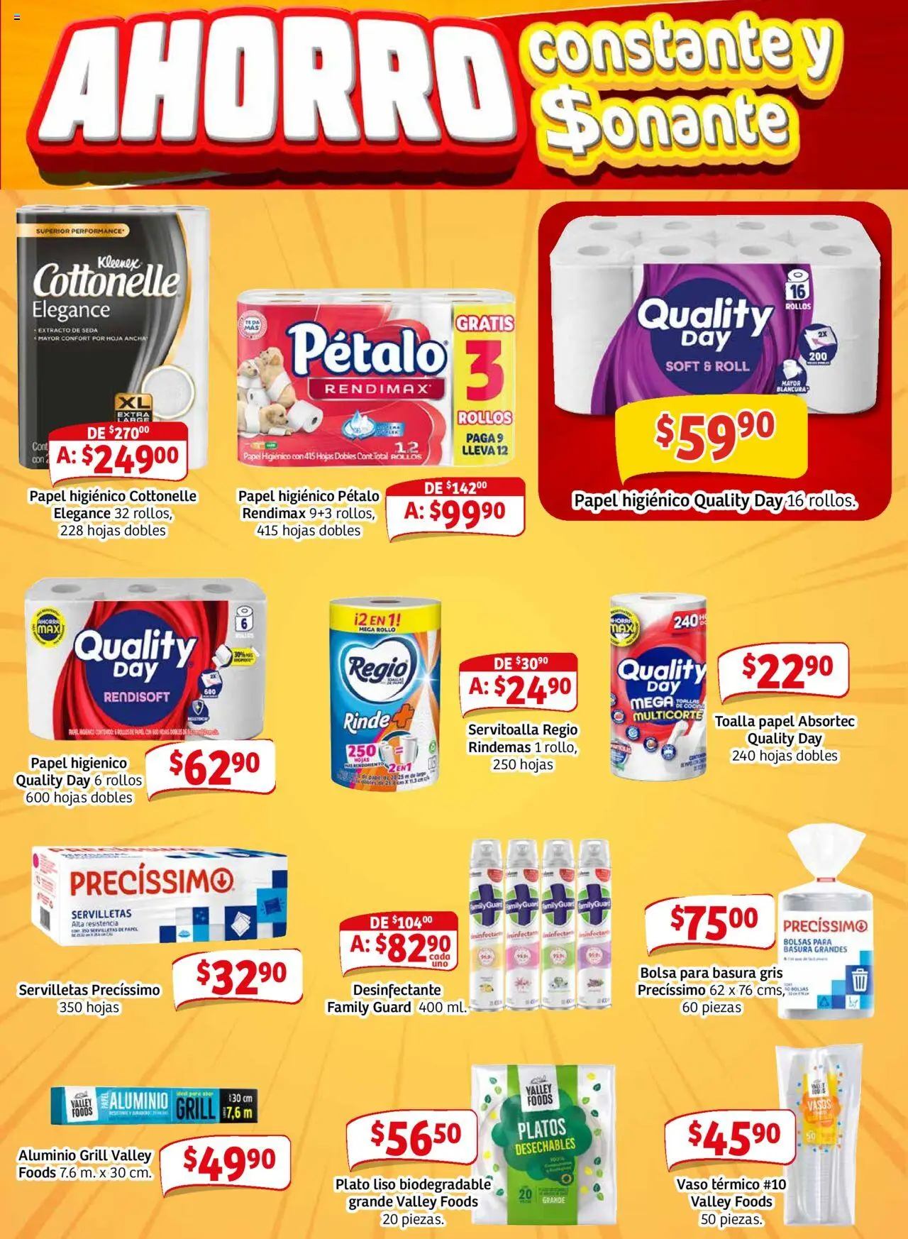 Nuevas ofertas de Soriana válidas en toda la República Mexicana desde el 18.09.2025. ¡Encuentra las mejores ofertas en Soriana - Pesito Valedor Mercado: Edo Mex, Valle De México, Gro, Hgo, Mor, Pue, Qto, Tlax, Ver! | Página: 17 | Productos: Bolsa, Papel higiénico, Vasos, Servilletas