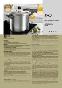 Nuevas ofertas de Fuller válidas en toda la República Mexicana desde el 13.06.2025. ¡Encuentra las mejores ofertas en OLLA EXPRÉS DE 6 LITROS, 100% aluminio, Capacidad: 6 litros, Válvula de seguridad, 5728! | Página: 56 | Productos: Válvula, Olla