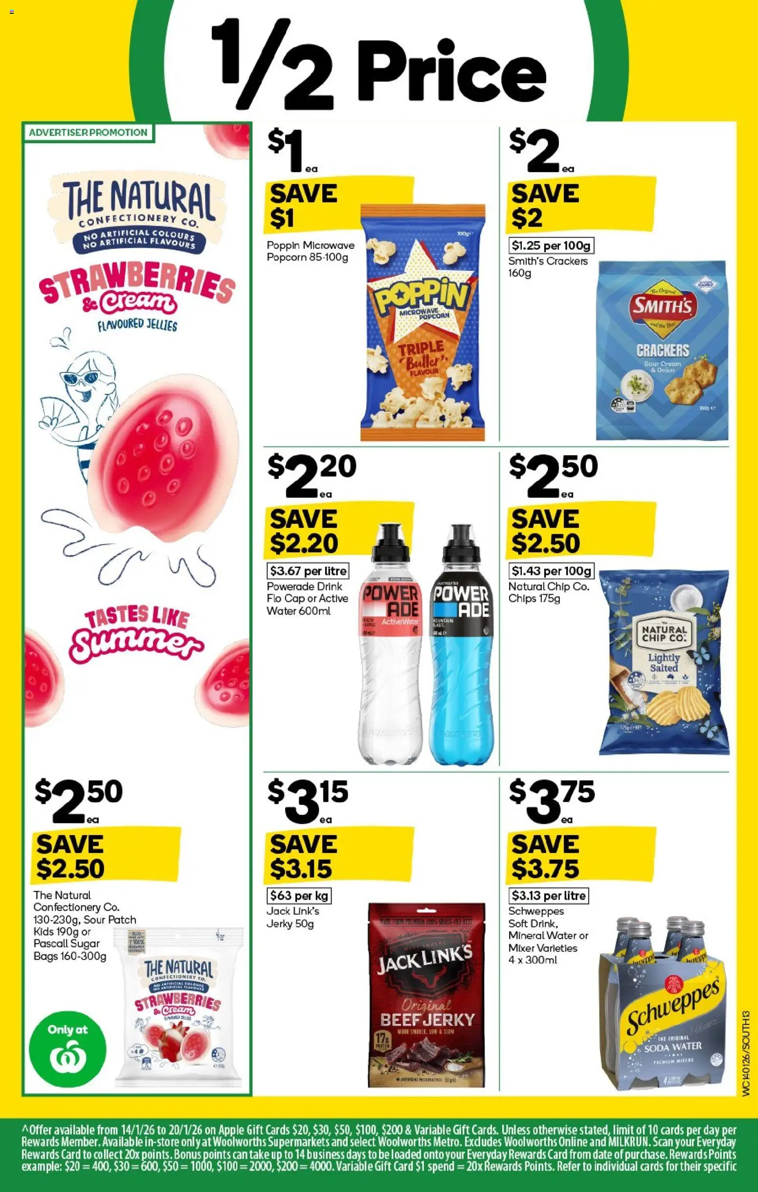Woolworths catalogue - valid from 14.01.2026 | Page: 13 | Products: Cream, Popcorn, Water, Mixer