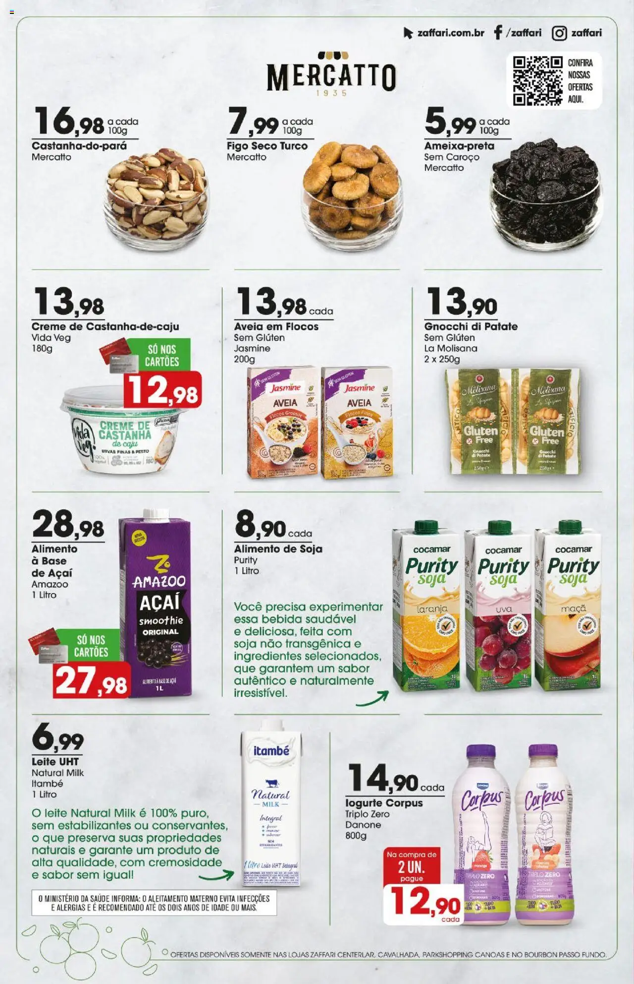 Zaffari Folheto - válido de 01.09.2025 | Página: 12 | Produtos: Figo, Bourbon, Bebida, Aveia