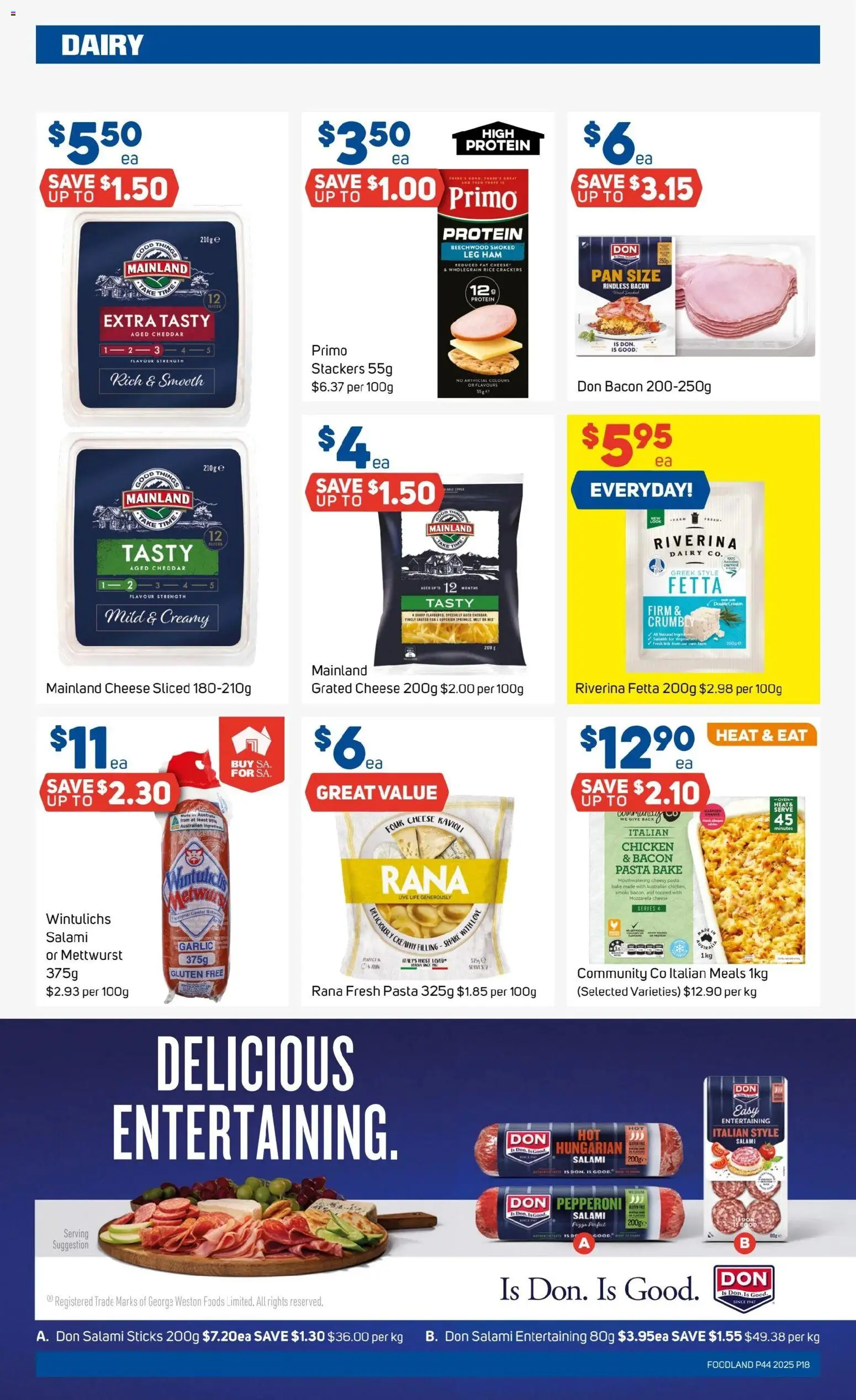 Foodland catalogue - valid from 29.09.2025 | Page: 18 | Products: Bacon, Crackers, Chicken, Rice