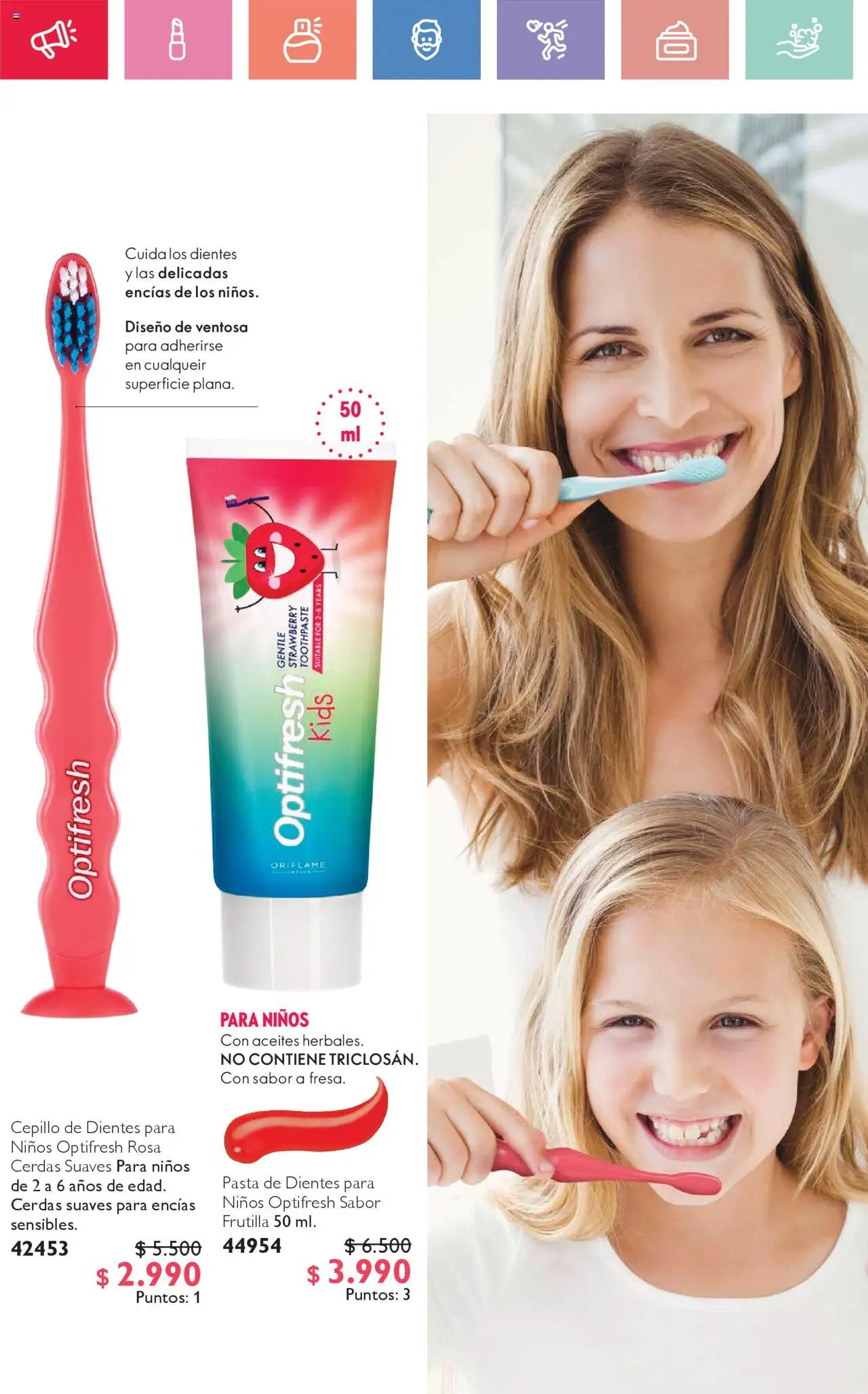 Oriflame catálogo │ válido desde el 23.08.2025 | Página: 118 | Productos: Cepillo, Cepillo de dientes, Frutilla, Pasta