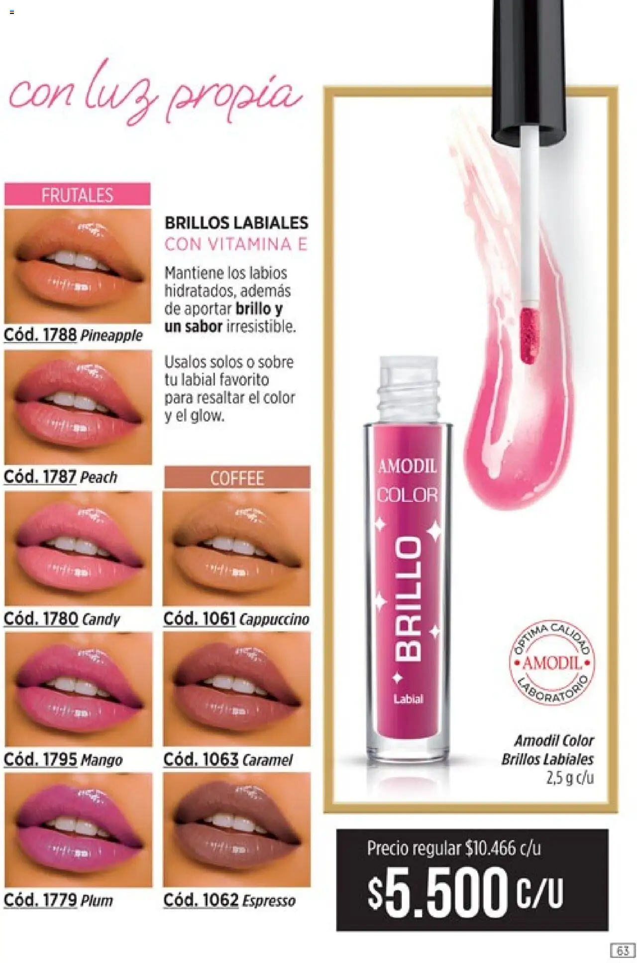 Catálogo Amodil Campaña 14 │ válido desde el 19.08.2025 | Página: 63 | Productos: Sobre, Brillo, Mango