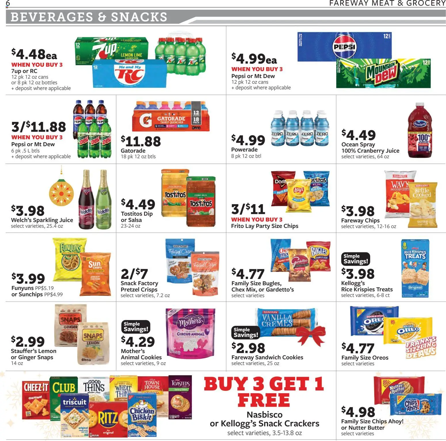 Fareway Weekly Ad - valid from 22.12.2025 | Page: 6 | Products: Rice, Chips, Lime, Kettle
