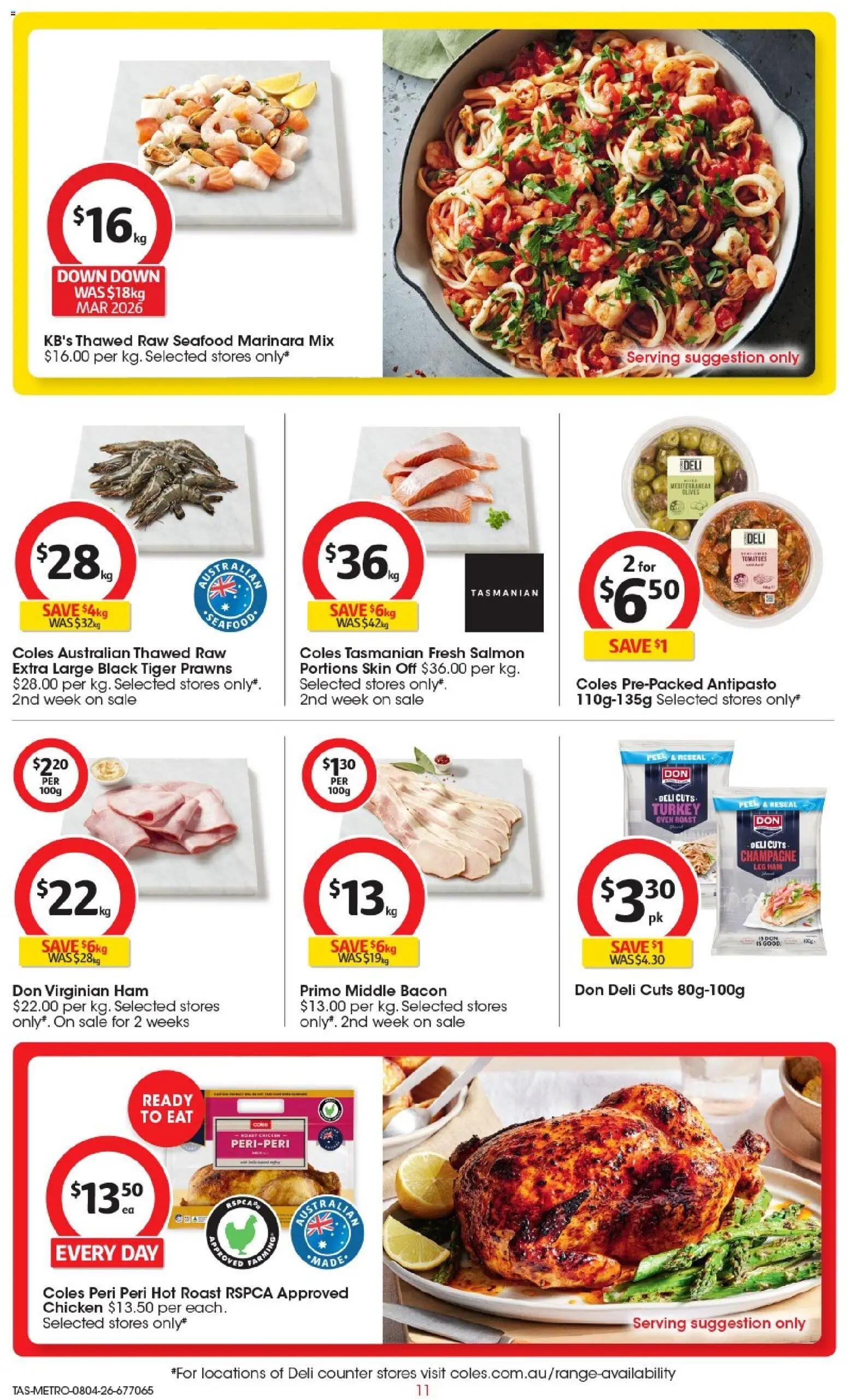 Coles catalogue - valid from 08.04.2026 | Page: 11 | Products: Tomatoes, Olives, Turkey, Oven