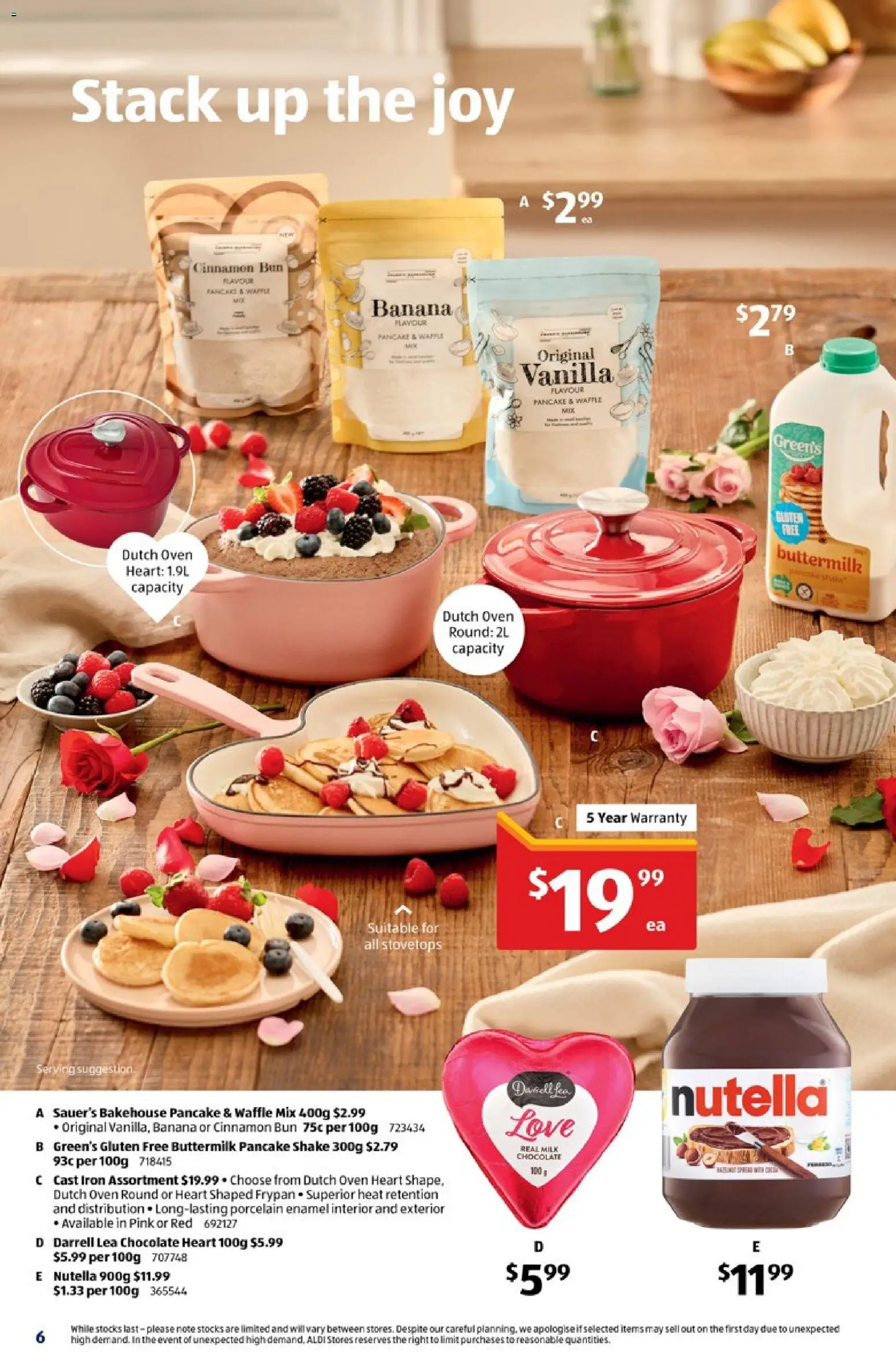 Aldi catalogue - valid from 28.01.2026 | Page: 6 | Products: Milk, Chocolate, Oven, Iron
