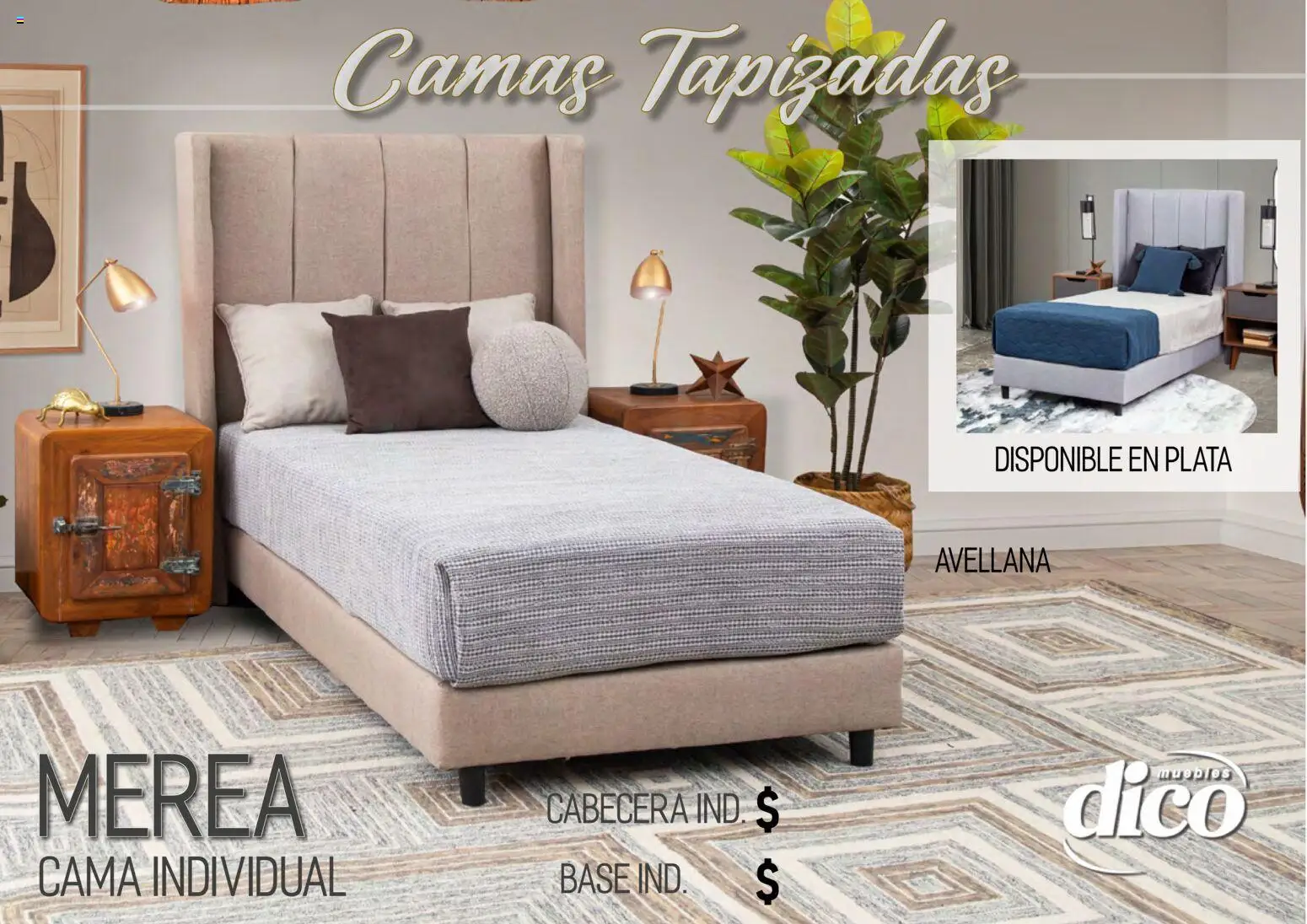 Nuevas ofertas de Muebles Dico válidas en toda la República Mexicana desde el 01.04.2026. ¡Encuentra las mejores ofertas en Muebles Dico catálogo Camas tapizadas ! | Página: 39