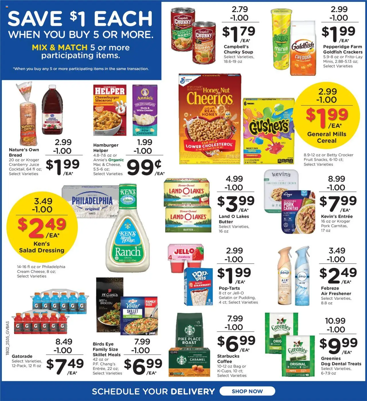 Kroger Ad - valid from 01.10.2025 | Page: 3 | Products: Juice, Pork, Garlic, Bag