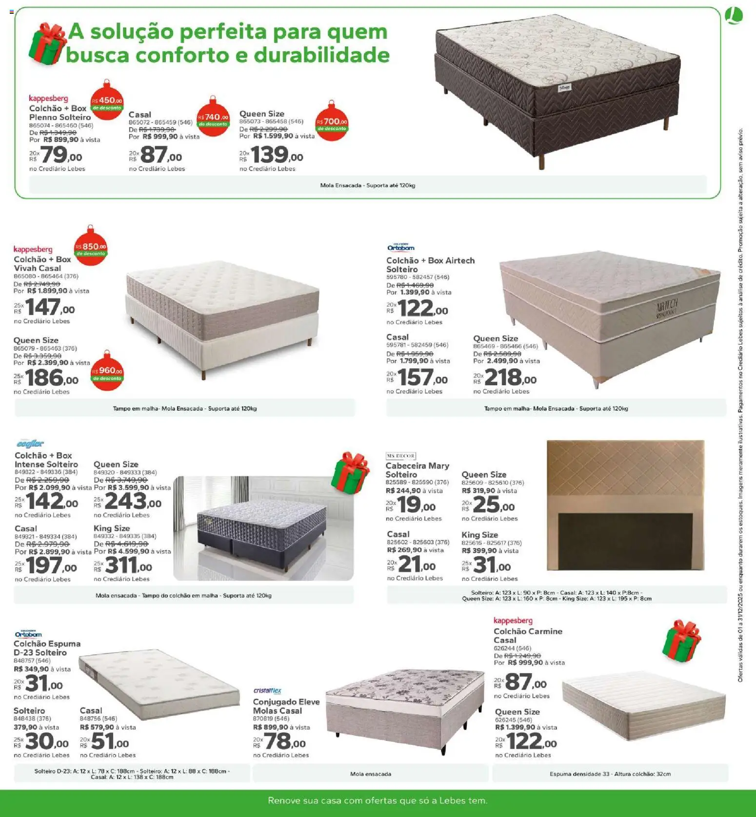 Lebes Folheto - válido de 01.12.2025 | Página: 13 | Produtos: Colchão