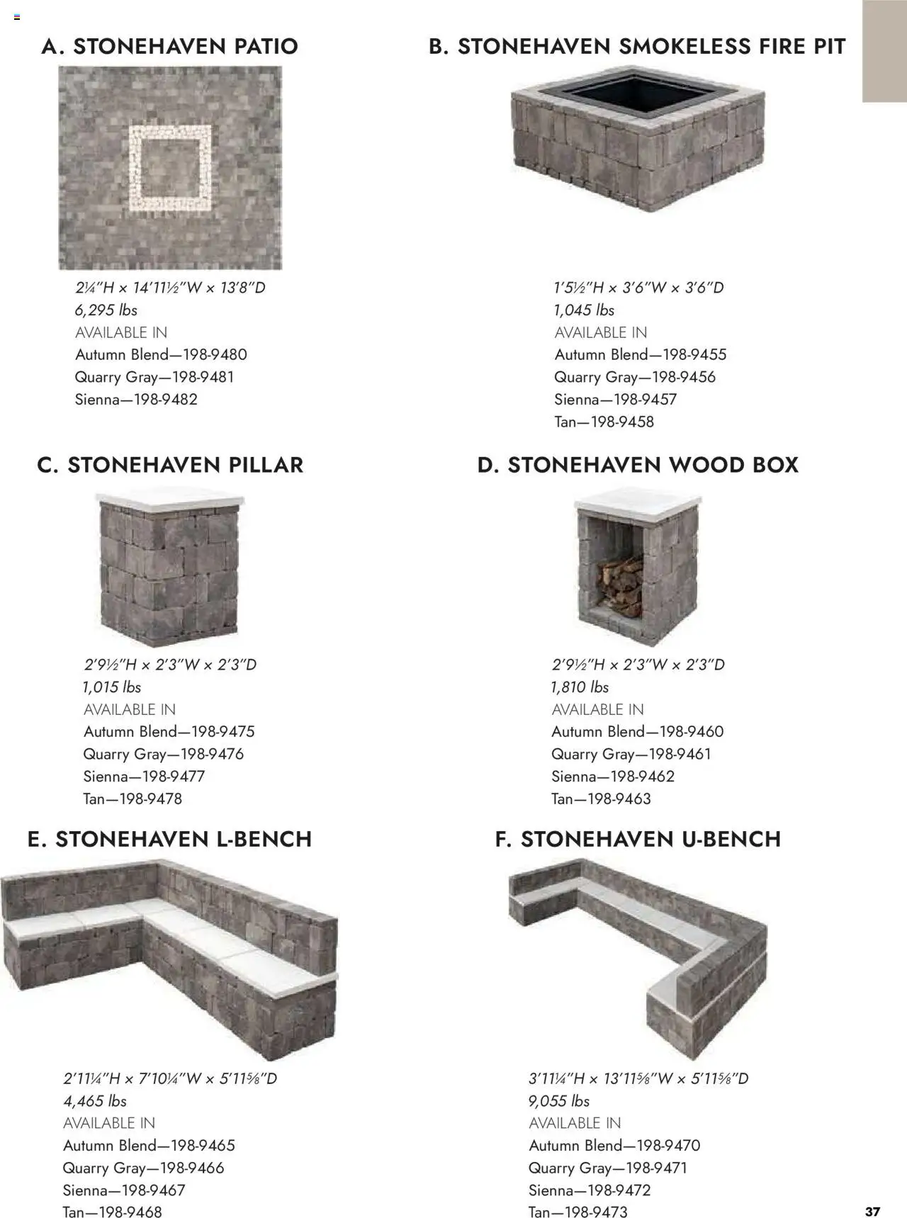 Menards Outdoor Living Block Projects & Bundles - valid from 13.03.2025 | Page: 37 | Products: Box