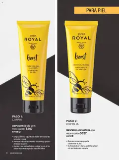 Nuevas ofertas de JAFRA válidas en toda la República Mexicana desde el 01.05.2025. ¡Encuentra las mejores ofertas en LIMPIADOR EN GEL 125 ML, Limpia, refresca y purifica el rostro del exceso de suciedad y grasa. Remueve las células muertas del rostro y ayuda a destapar los poros. Gracias a sus antioxidantes, protege la piel de los daños ocasionados por los radicales libres! | Página: 14 | Productos: Brillo, Limpiador, Radiante, Mascarilla