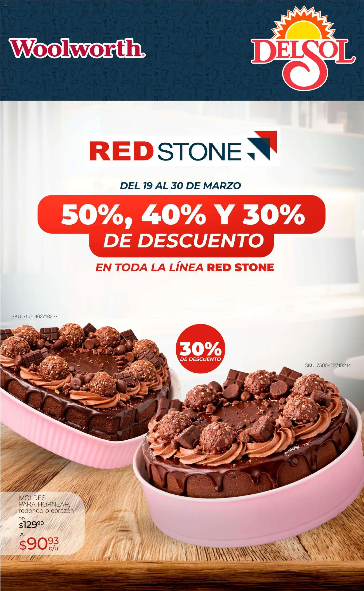 Nuevas ofertas de Del Sol y Woolworth catálogo válidas en toda la República Mexicana desde el 19.03.2026. ¡Encuentra las mejores ofertas en Del Sol y Woolworth catálogo! | Página: 3