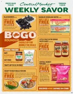 Preview of Central Market weekly ads valid from 23.07.2025