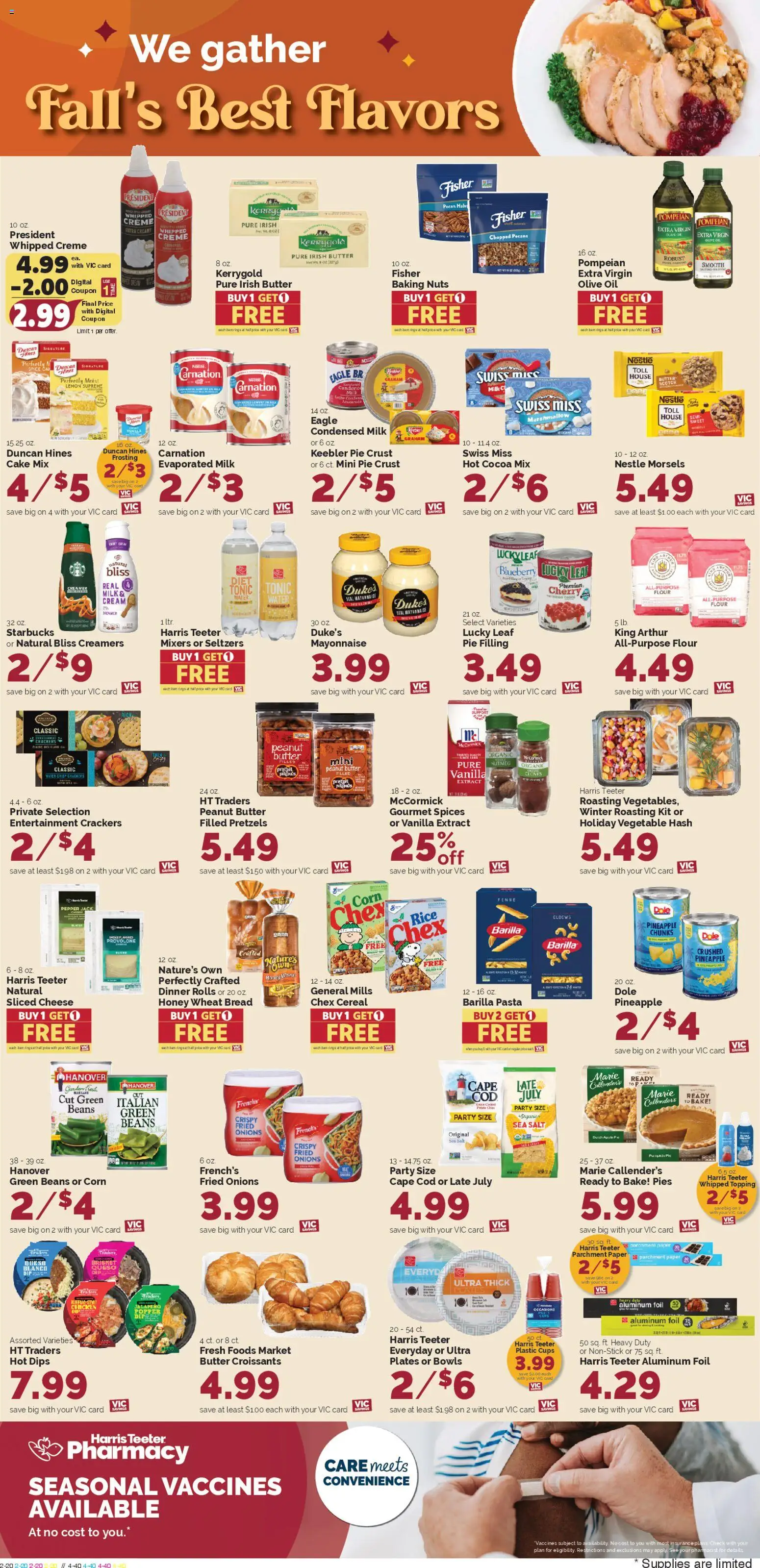 Harris Teeter Weekly Ad - valid from 19.11.2025 | Page: 8 | Products: Oil, Cream, Mayonnaise, Croissants