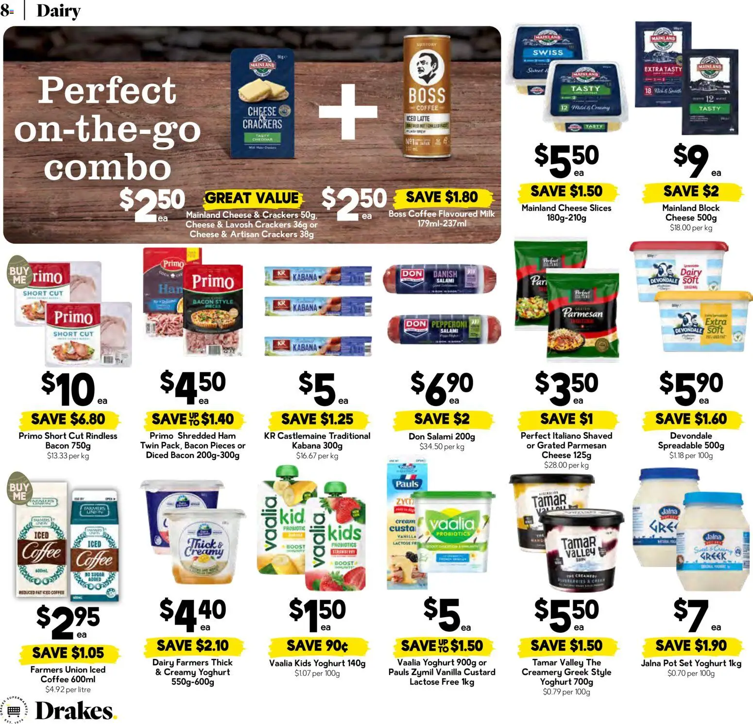 Drakes catalogue - valid from 04.03.2026 | Page: 8 | Products: Bacon, Pot, Dairy, Cream