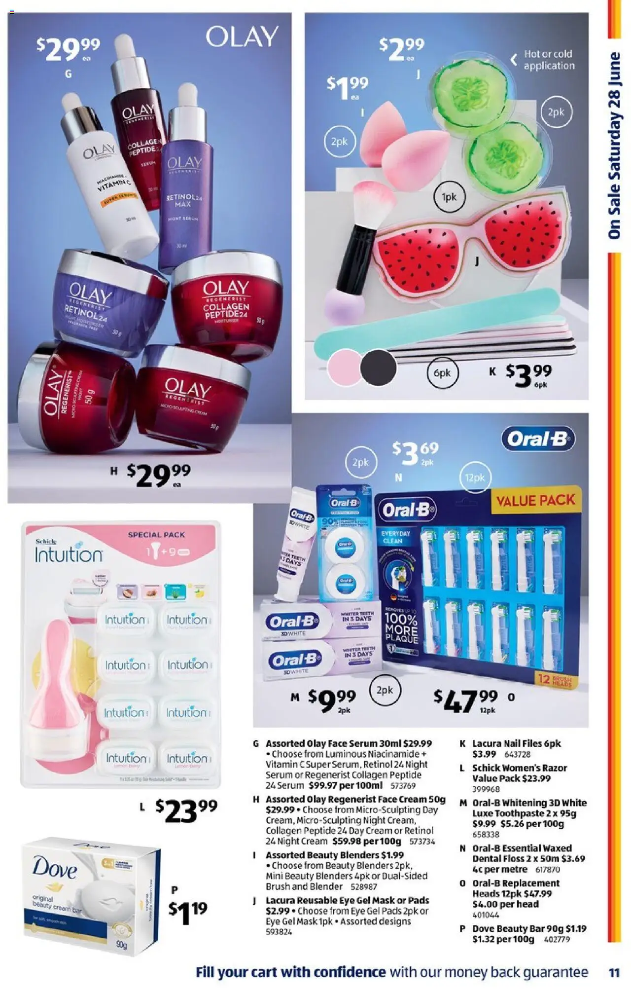 Aldi catalogue - valid from 25.06.2025 | Page: 11 | Products: Cart, Toothpaste, Razor, Night cream