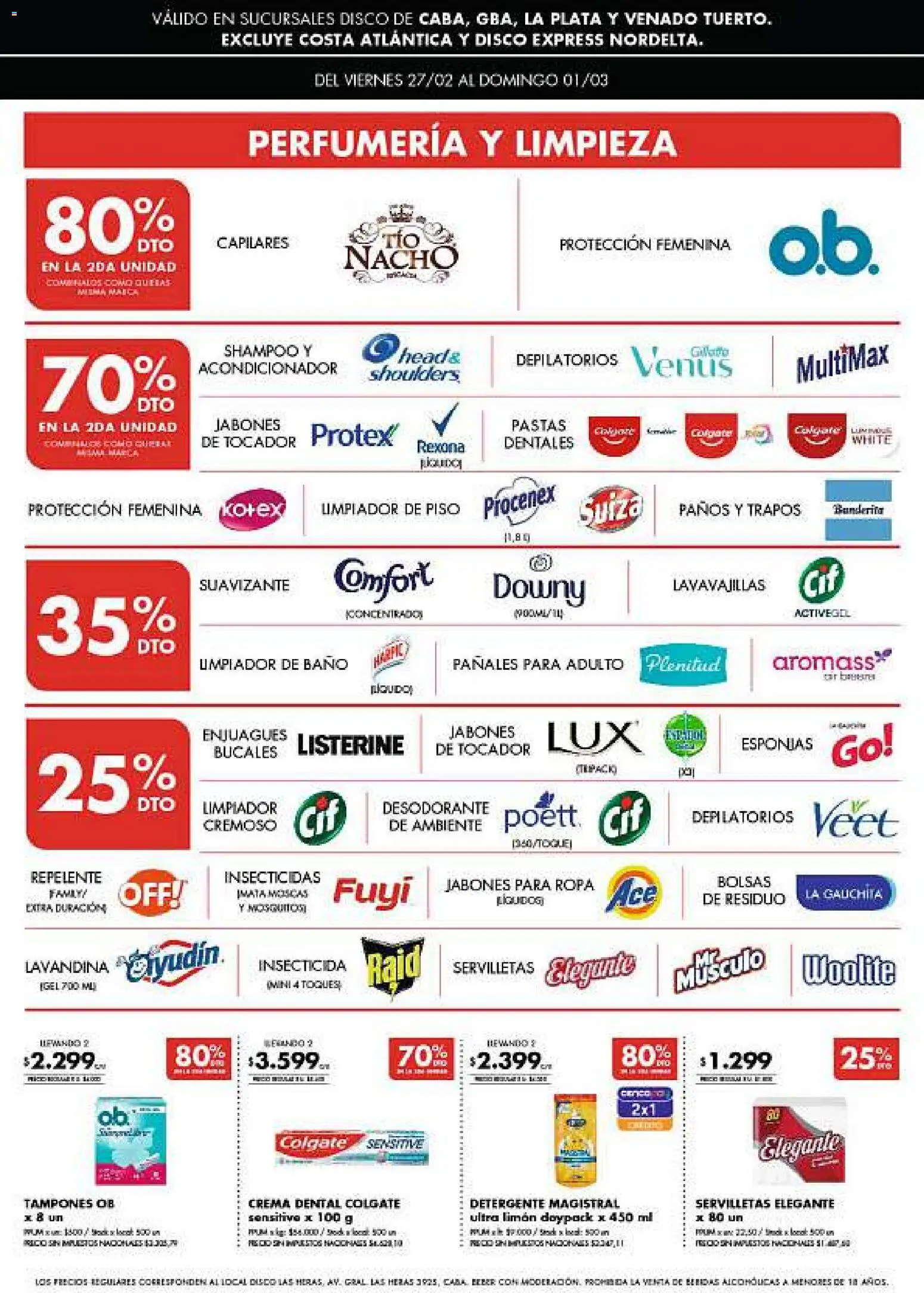 Disco - Ofertas | Bs. As. y Santa Fé │ válido desde el 26.02.2026 | Página: 6 | Productos: Servilletas, Ropa, Suavizante, Crema