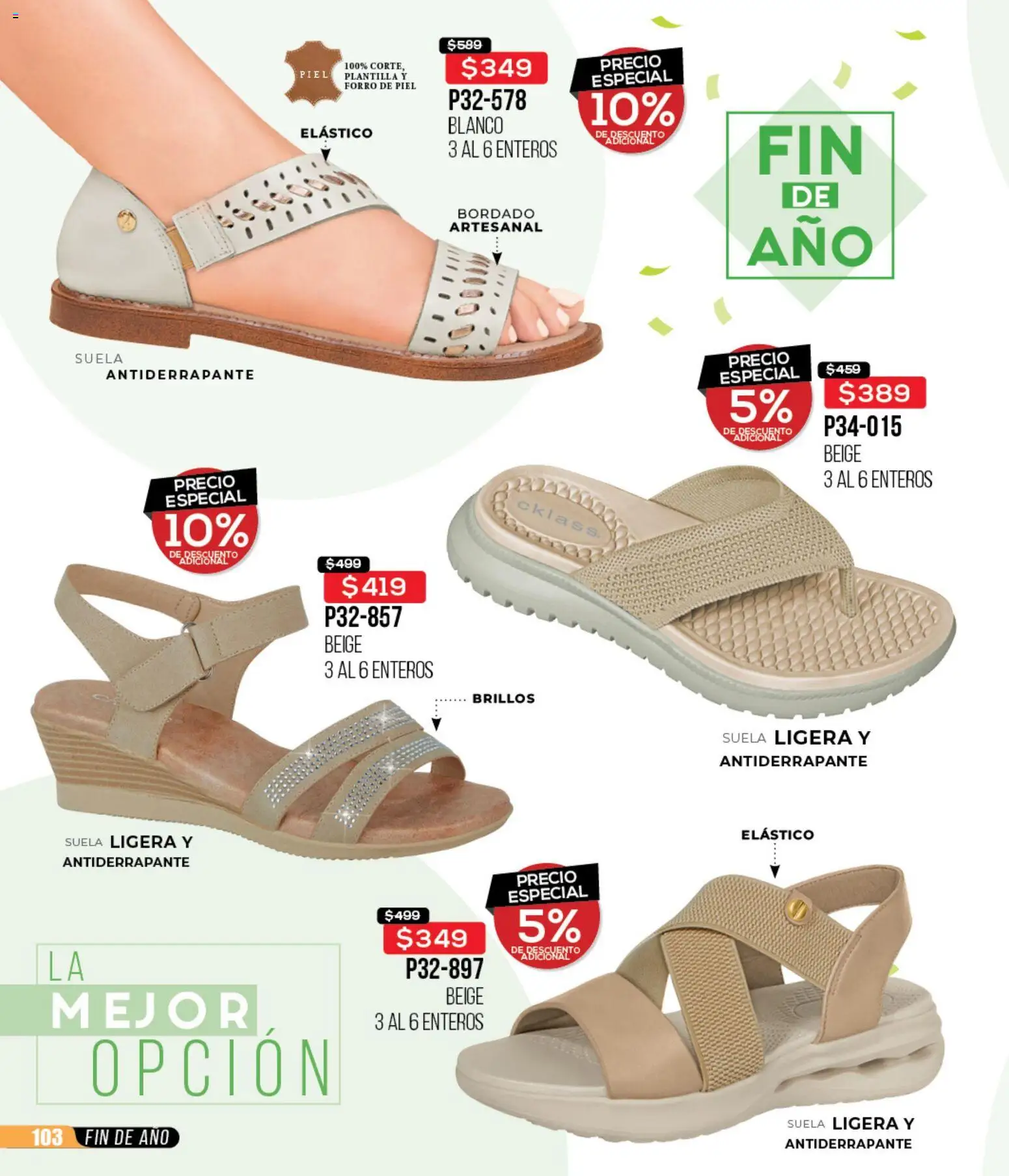 Nuevas ofertas de Cklass válidas en toda la República Mexicana desde el 15.12.2025. ¡Encuentra las mejores ofertas en Cklass catálogo Rebajas fin de año calzado! | Página: 104