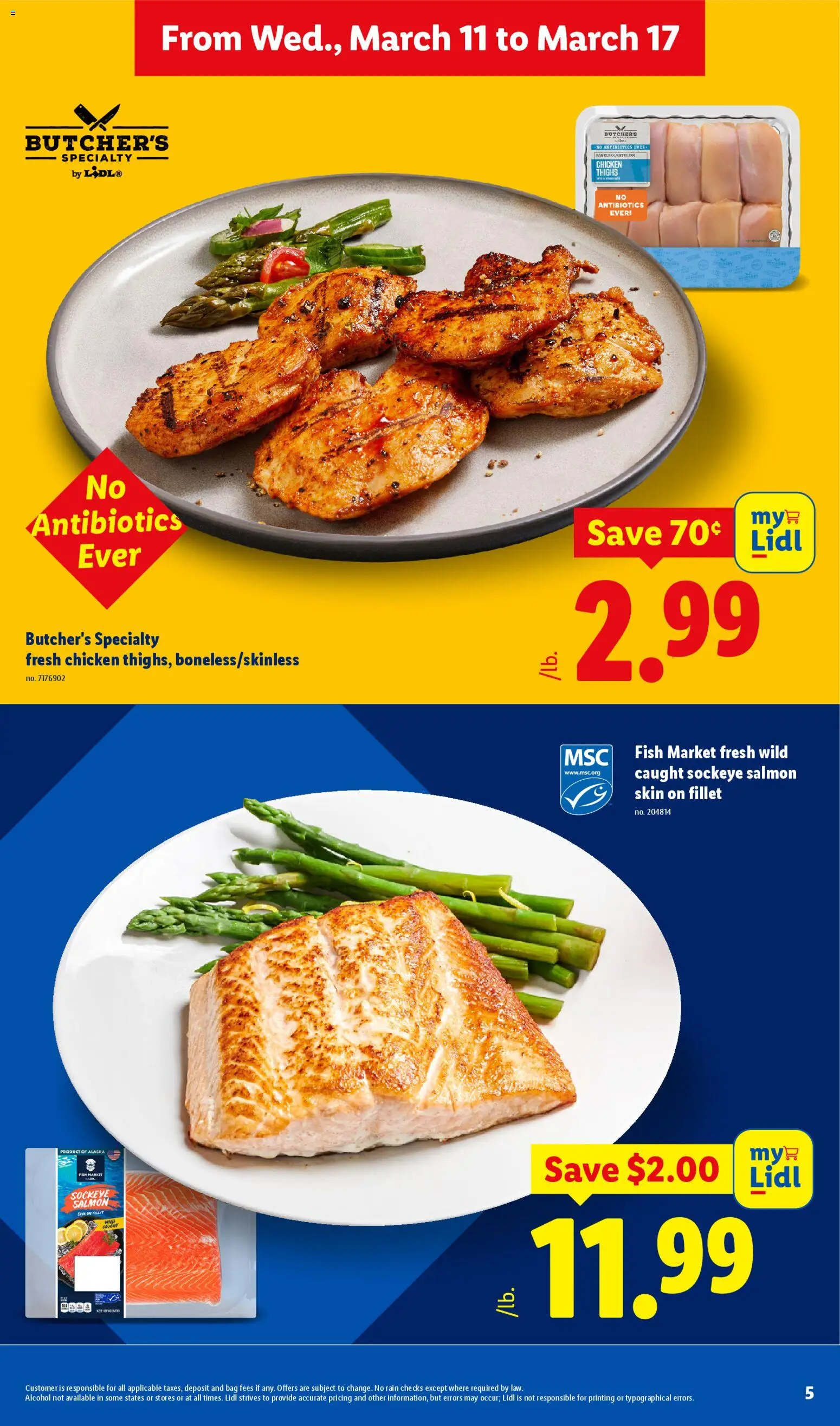 Lidl Weekly Ad - valid from 11.03.2026 | Page: 5 | Products: Fish, Bag