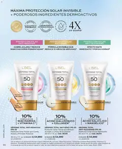 L'Bel - Catalogo C01/2026 -  Vista previa de la revista de la tienda L'Bel valido desde el 01.01.2026 | Página: 66 | Productos: Crema, Sobre, Loción, Protector solar