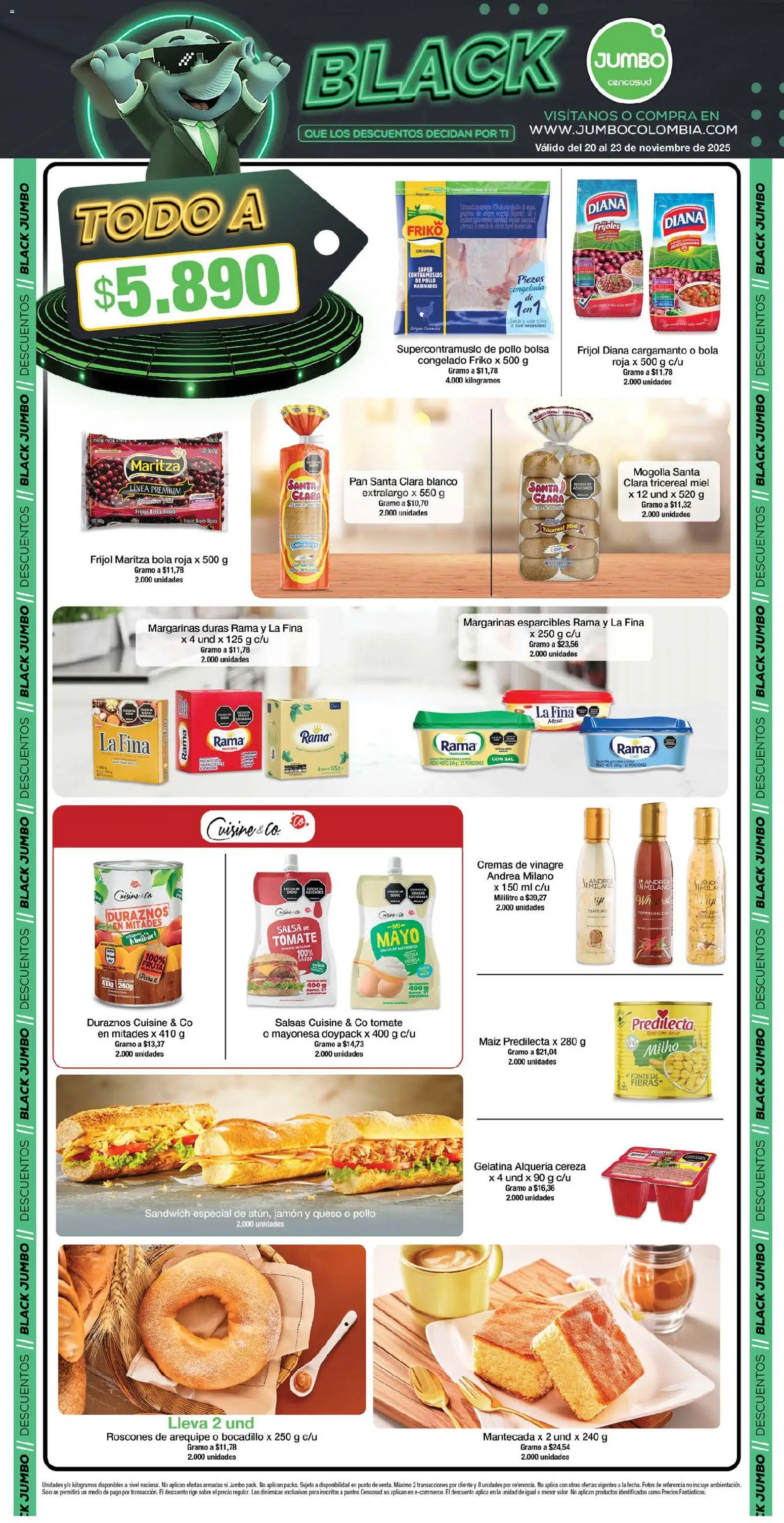 Jumbo revista - valida desde el 20.11.2025 | Página: 1 | Productos: Gelatina, Maiz, Mesa, Queso