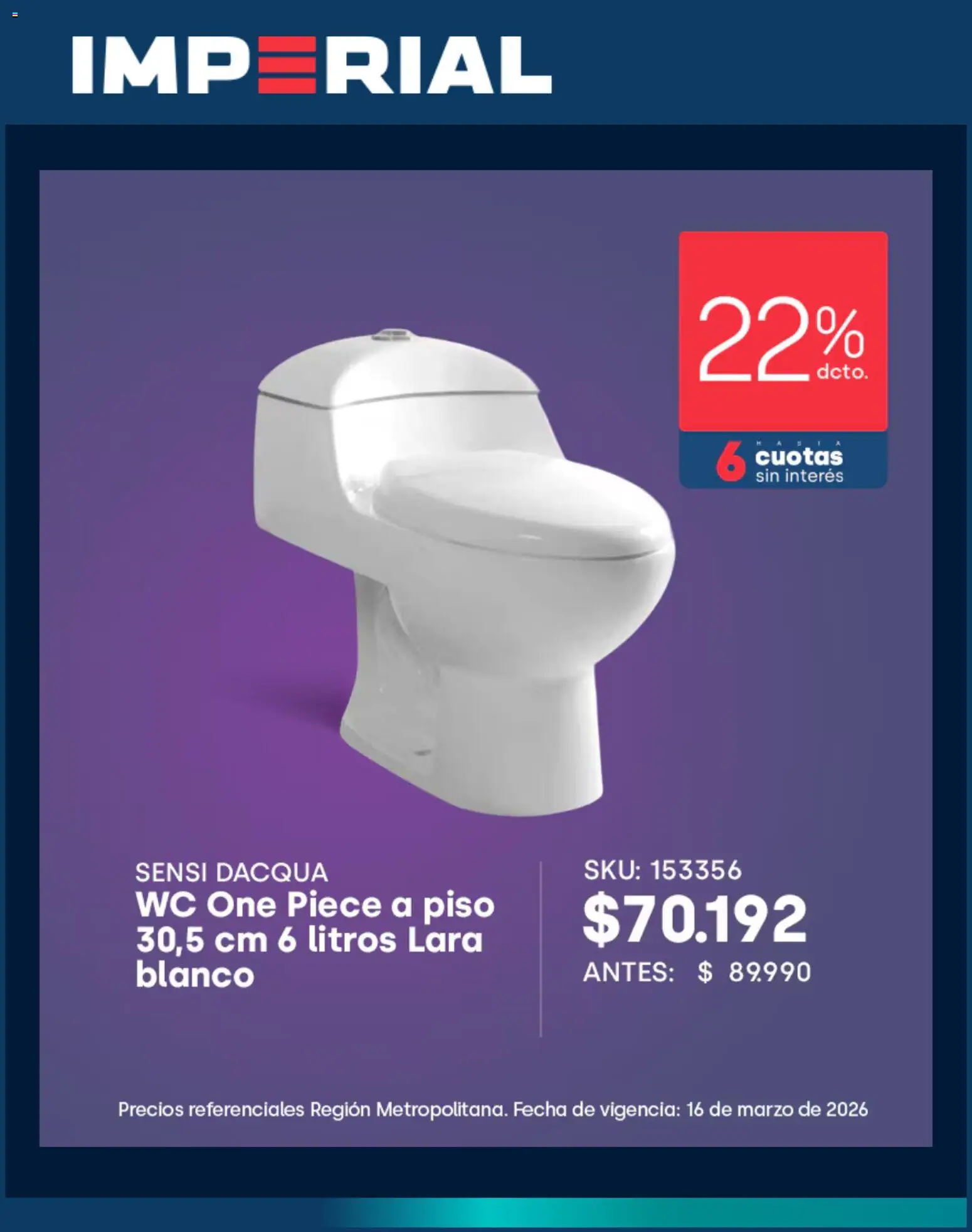 Imperial ofertas  │ válido desde el 10.03.2026 | Página: 3 | Productos: Wc