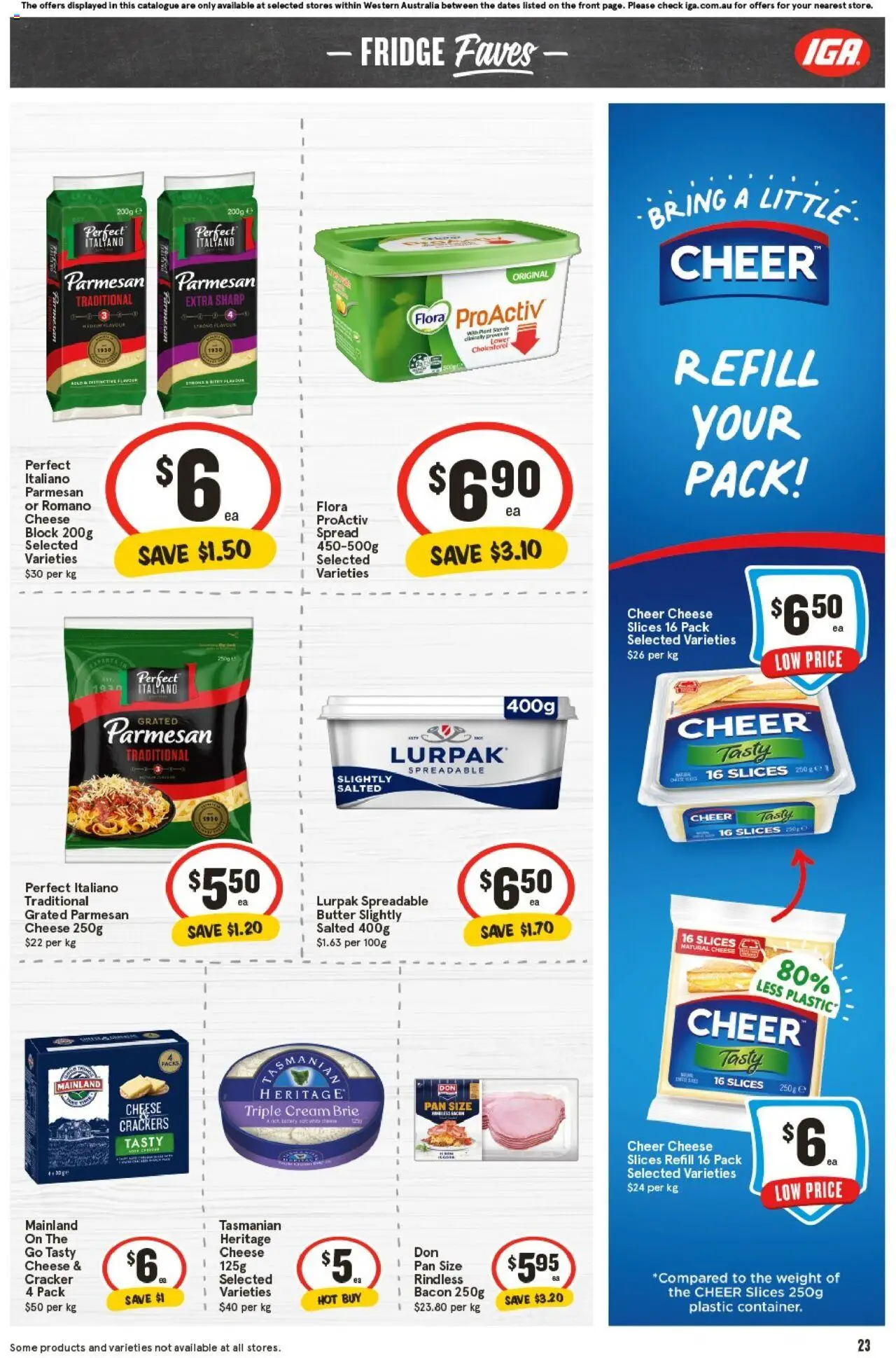 IGA catalogue - valid from 22.10.2025 | Page: 26 | Products: Bacon, Cheese, Cream, Fridge
