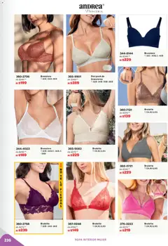 Vista previa de Andrea catálogo Outlet, nuevo folleto de la tienda, válido en México a partir del 02.11.2025 | Página: 236 | Productos: Ropa, Ropa interior