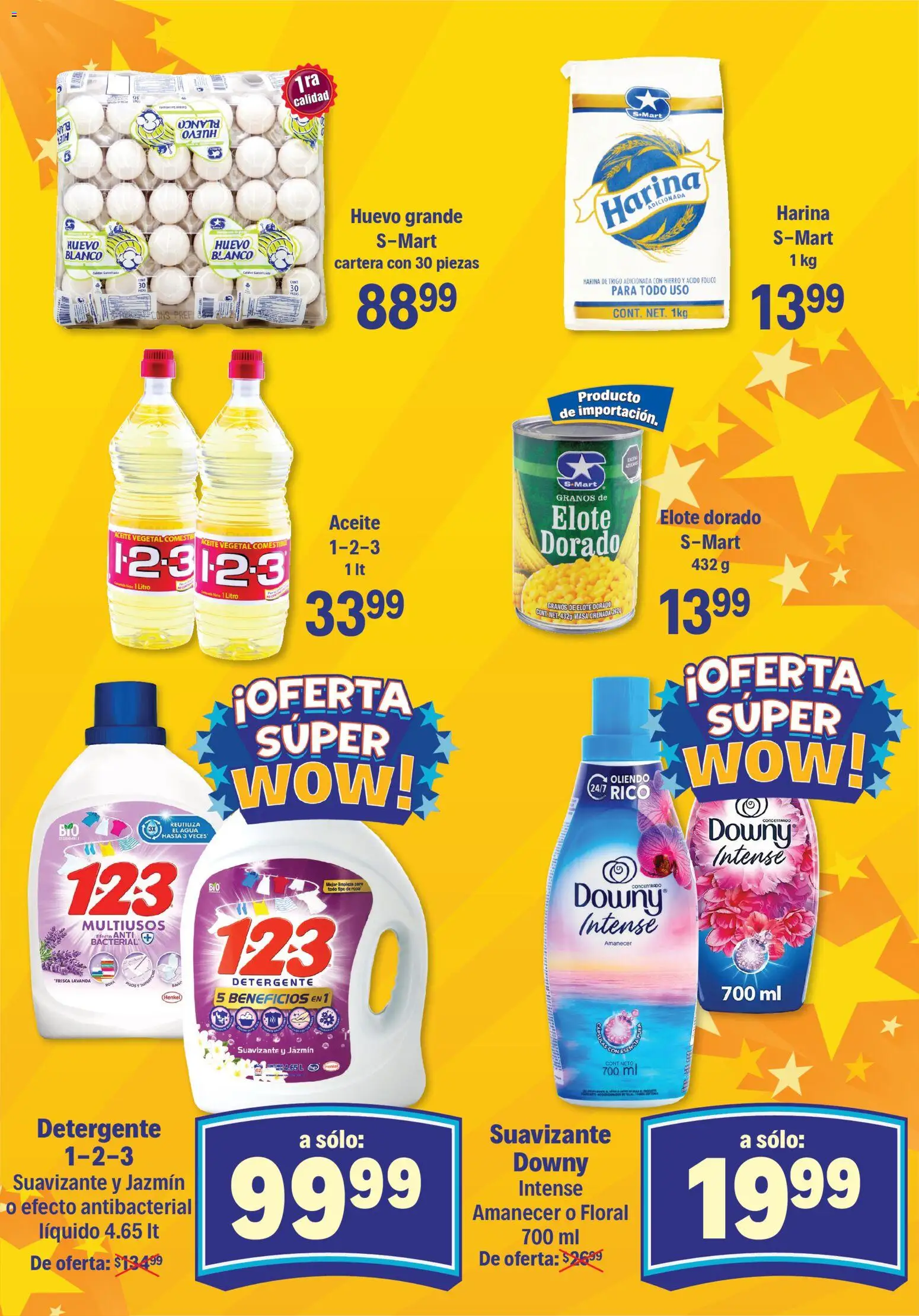 Nuevas ofertas de S-Mart válidas en toda la República Mexicana desde el 21.10.2025. ¡Encuentra las mejores ofertas en S-Mart folleto Reynosa! | Página: 3 | Productos: Huevo, Agua, Aceite, Suavizante