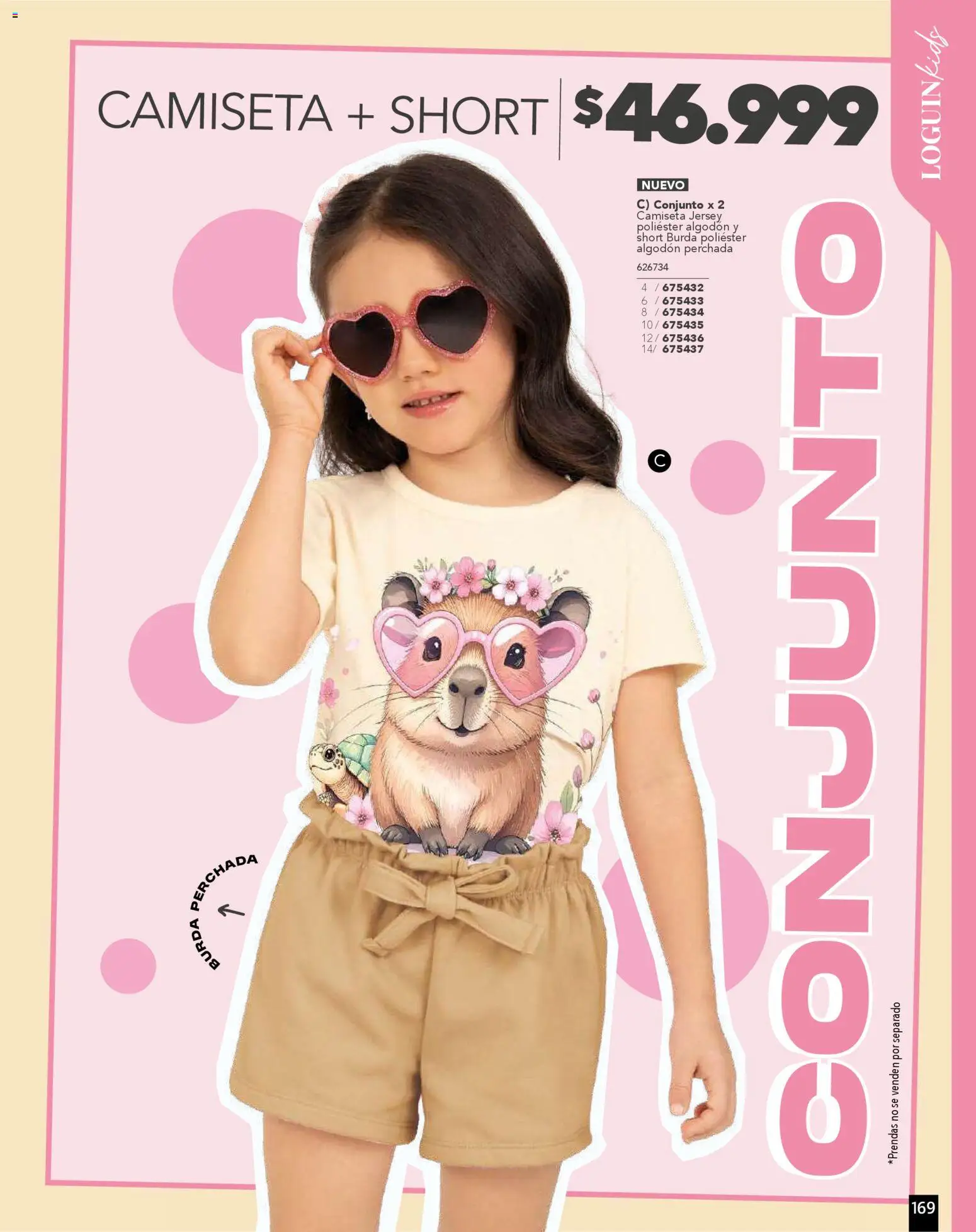 Pacifika revista - valida desde el 01.11.2025 | Página: 169 | Productos: Algodón, Short, Camiseta, Conjunto