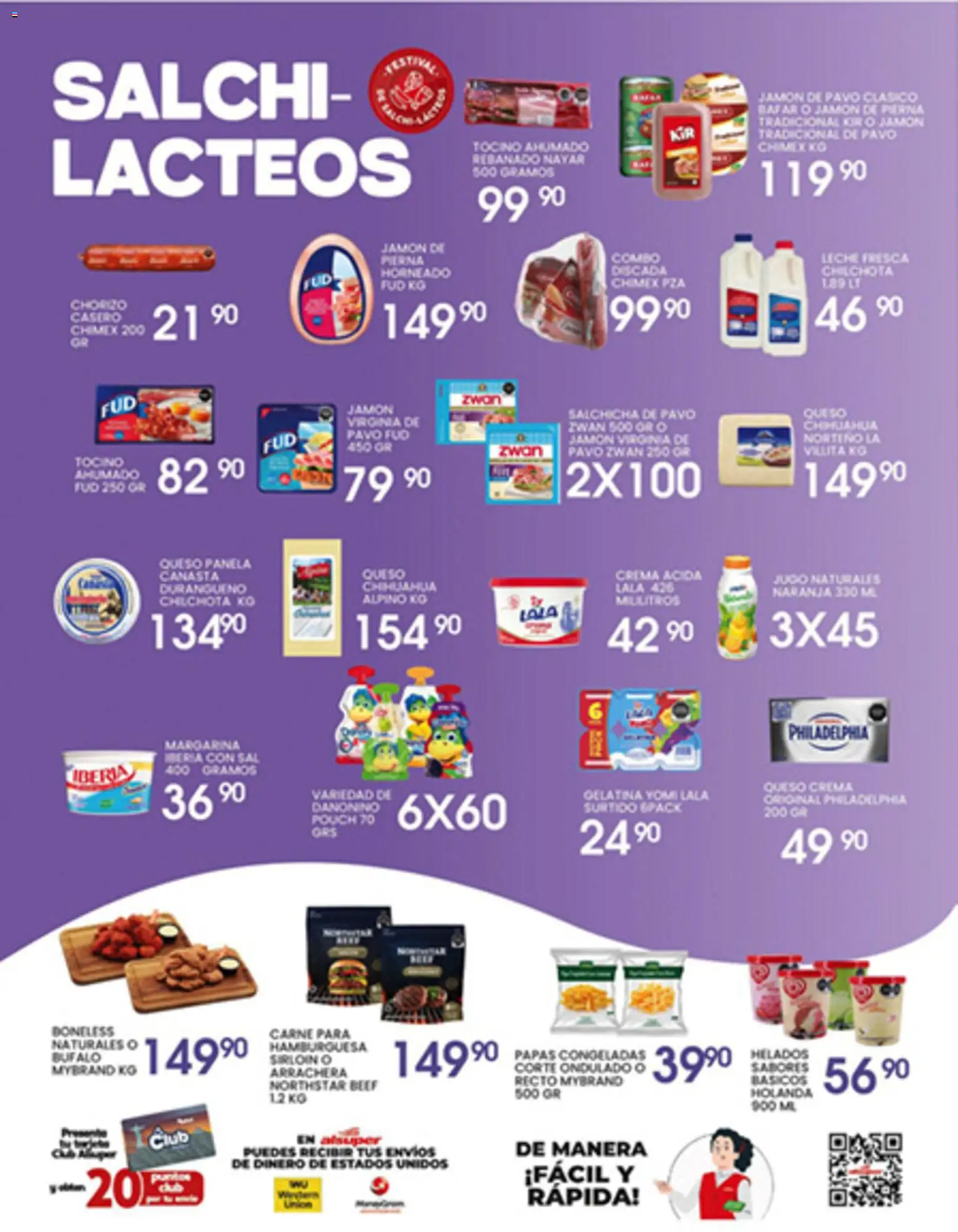 Nuevas ofertas de Alsuper válidas en toda la República Mexicana desde el 14.04.2026. ¡Encuentra las mejores ofertas en Alsuper folleto Laguna! | Página: 3 | Productos: Gelatina, Crema, Chorizo, Margarina