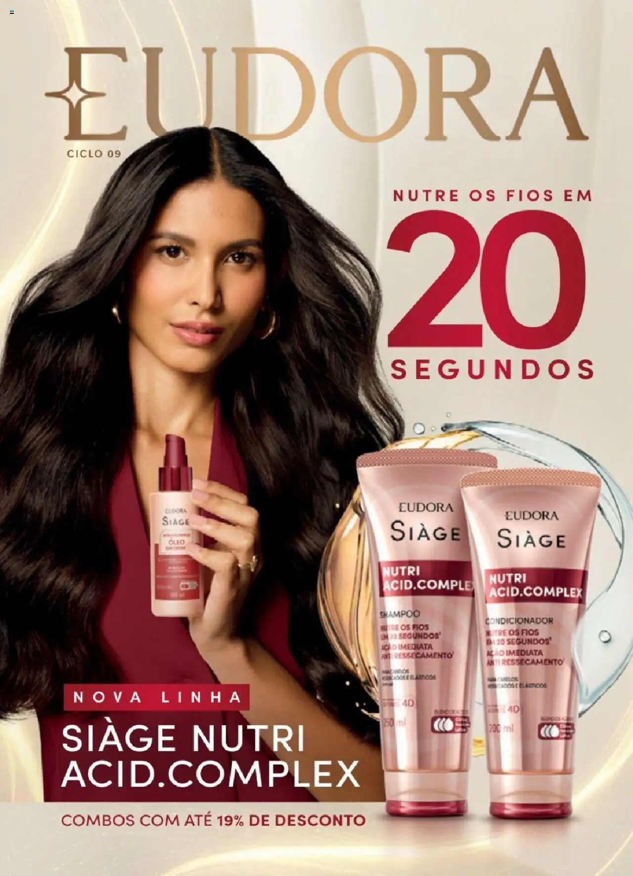 Eudora Folheto - válido de 06.06.2025 | Página: 1 | Produtos: Shampoo, Condicionador, Elásticos, Óleo
