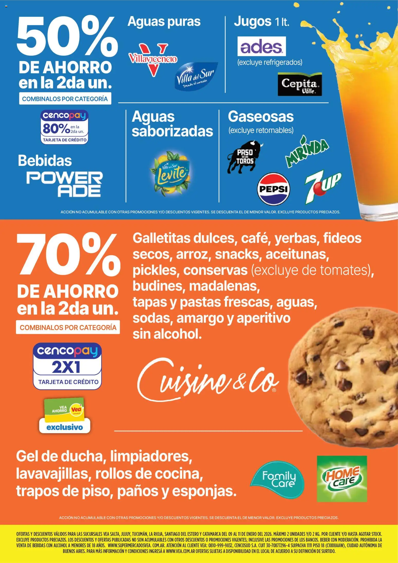 Vea - Oferta fin de semana │ válido desde el 09.01.2026 | Página: 4 | Productos: Galletitas, Fideos