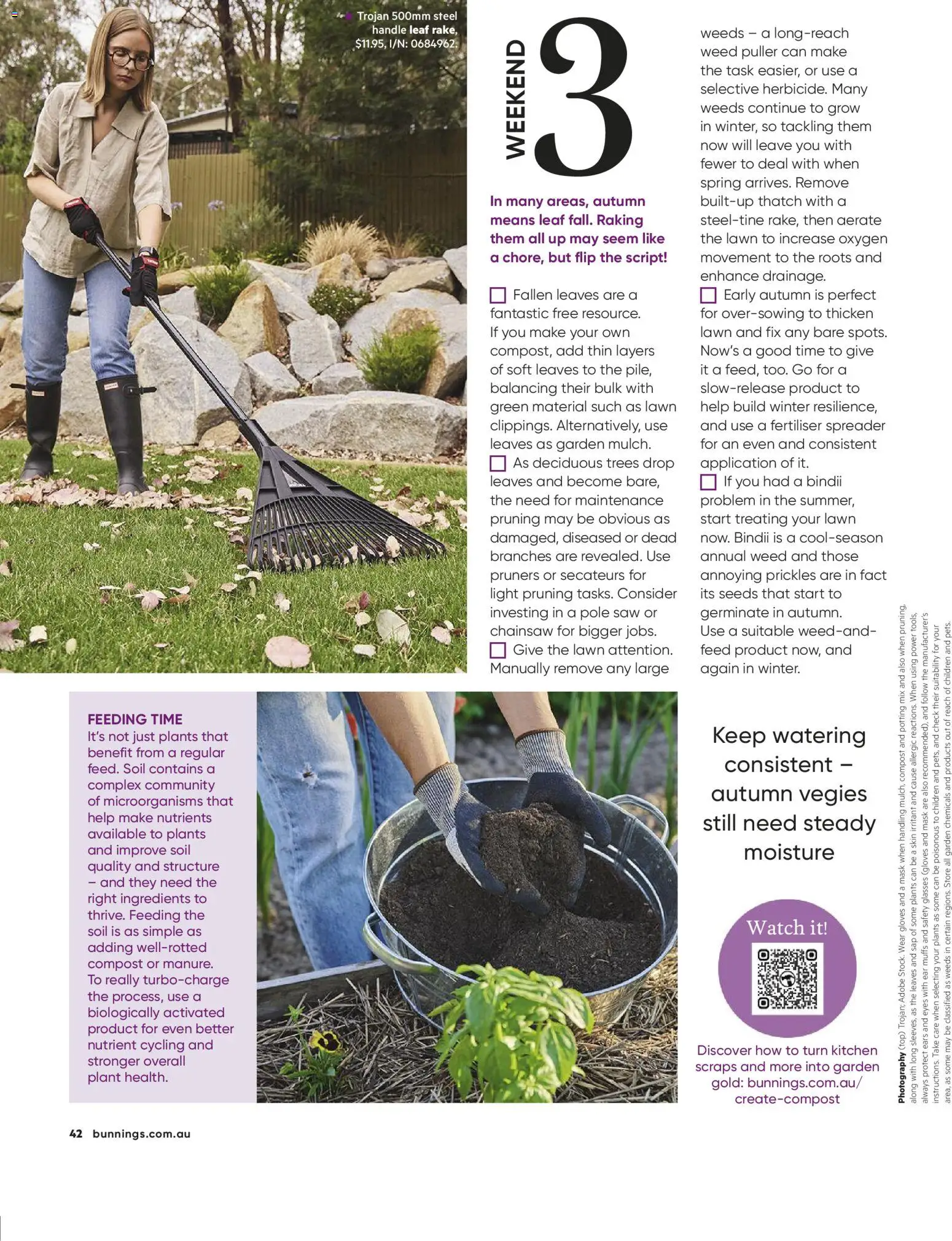 Bunnings Warehouse catalogue - valid from 01.03.2026 | Page: 42 | Products: Pruning, Seeds, Soil, Watch