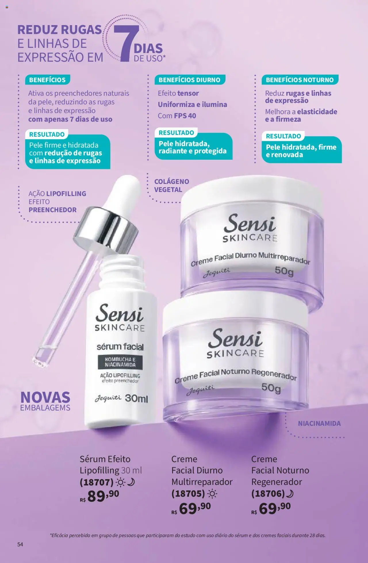Jequiti Folheto - válido de 22.08.2025 | Página: 54 | Produtos: Colágeno, Sérum, Creme