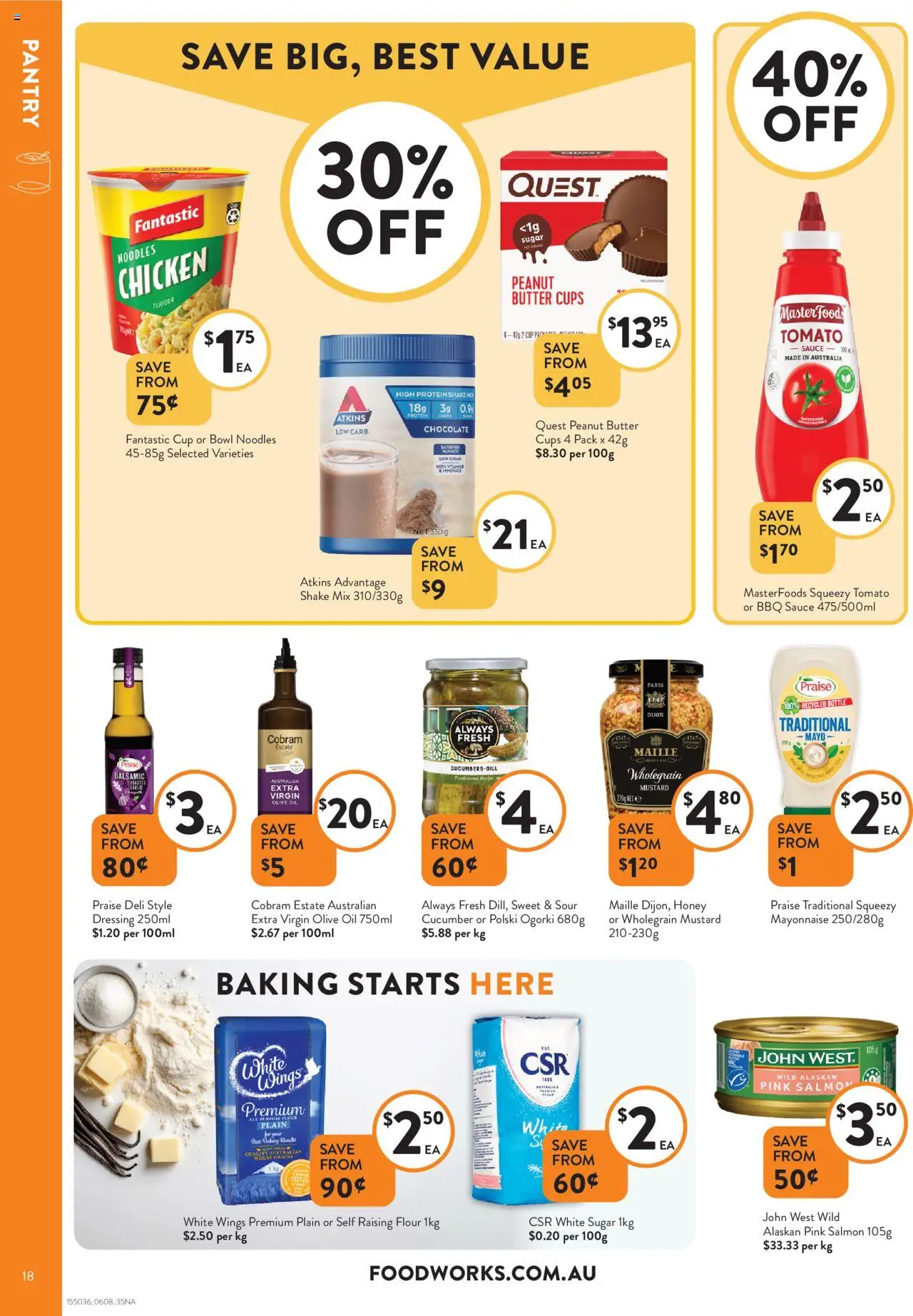Foodworks catalogue - valid from 06.08.2025 | Page: 18 | Products: Cups, Oil, Chocolate, Mustard