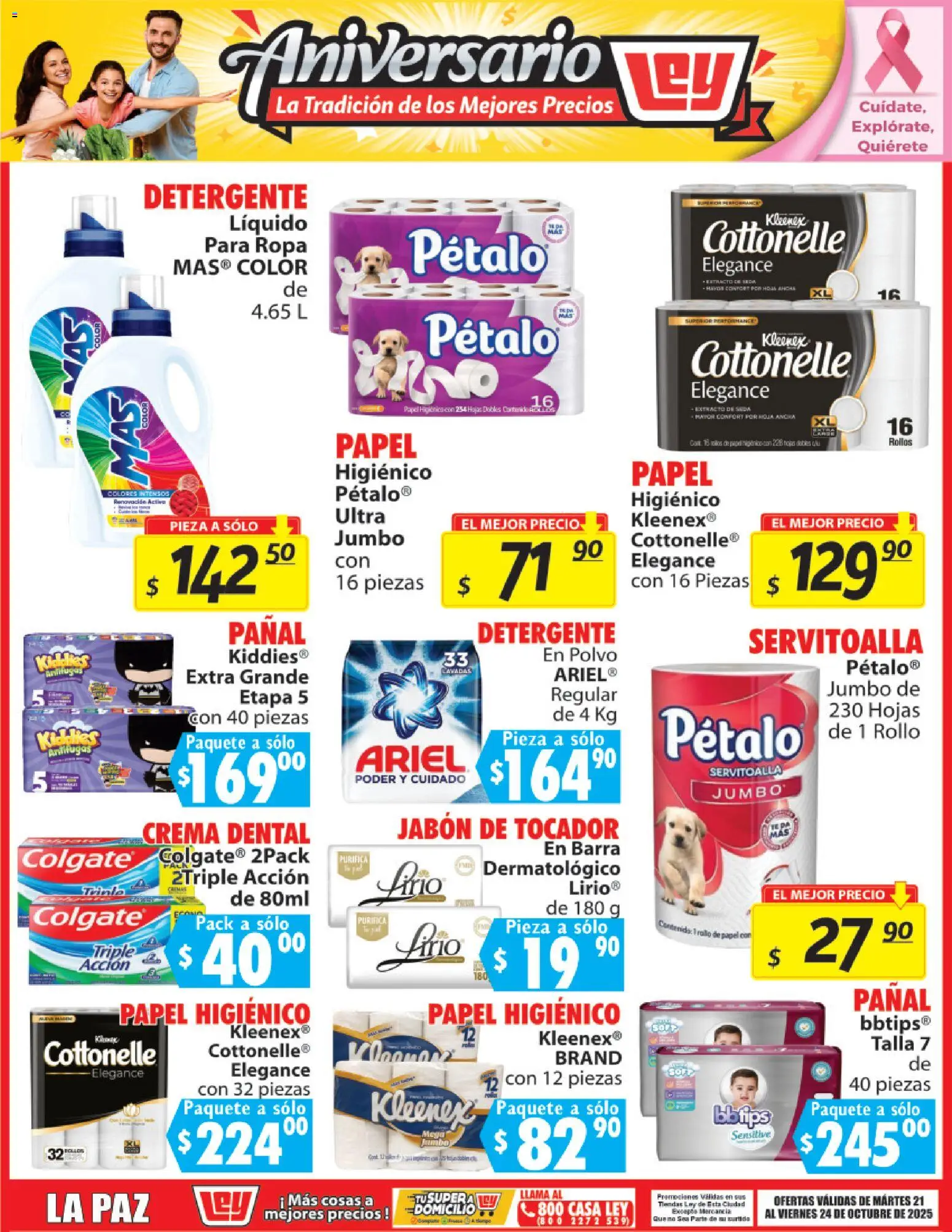 Nuevas ofertas de Casa Ley válidas en toda la República Mexicana desde el 21.10.2025. ¡Encuentra las mejores ofertas en Casa Ley folleto La Tradición de los Mejores Precios! | Página: 5 | Productos: Detergente, Papel higiénico, Té, Polvo