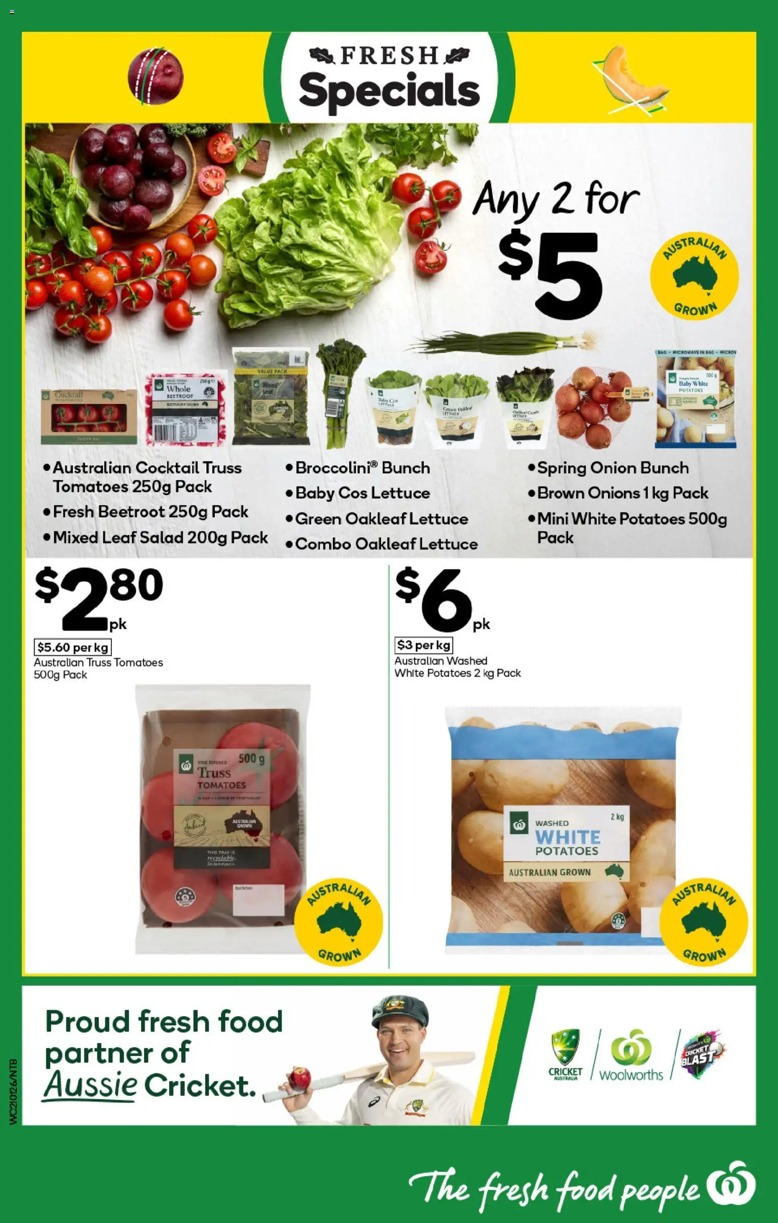 Woolworths catalogue - valid from 21.01.2026 | Page: 8 | Products: Lettuce, Tomatoes, Beetroot, Microwave