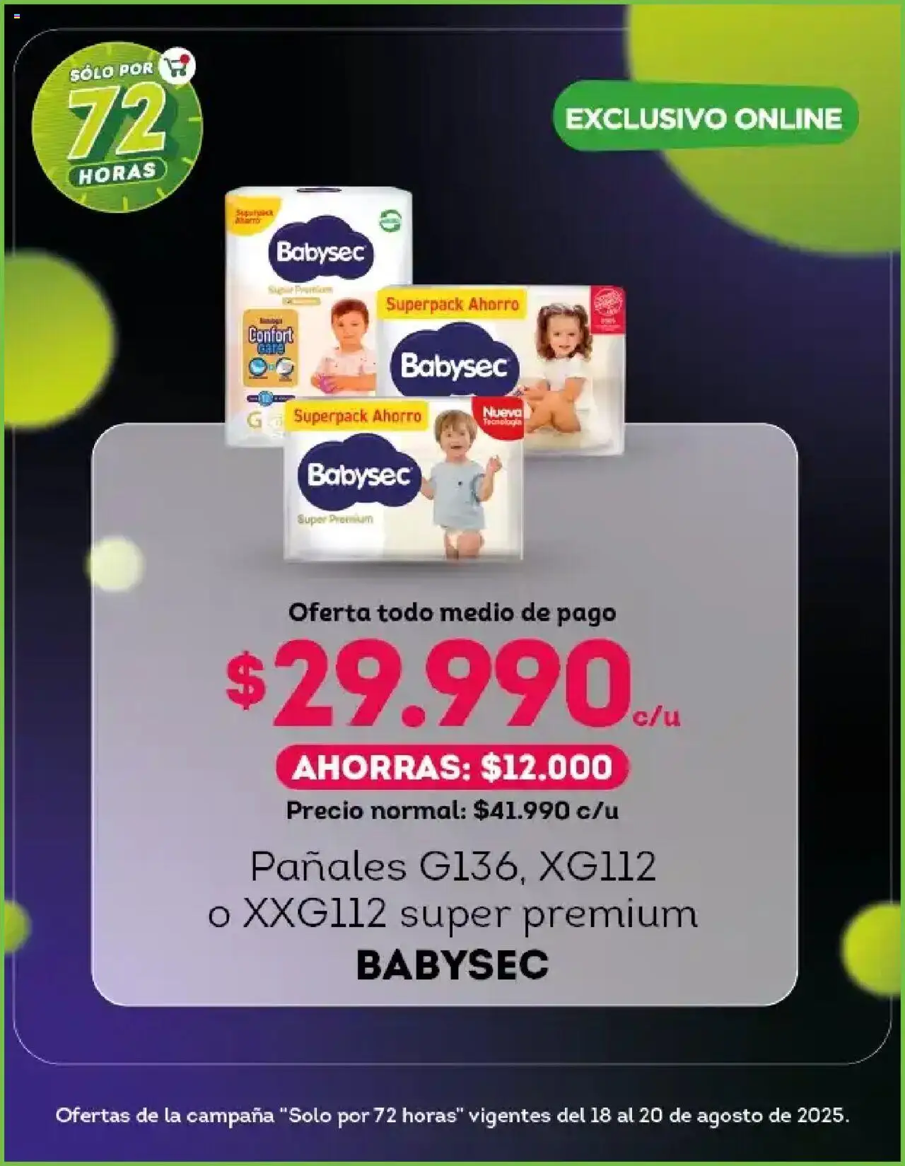 Tottus ofertas  │ válido desde el 18.08.2025 | Página: 3 | Productos: Pañales, Campana